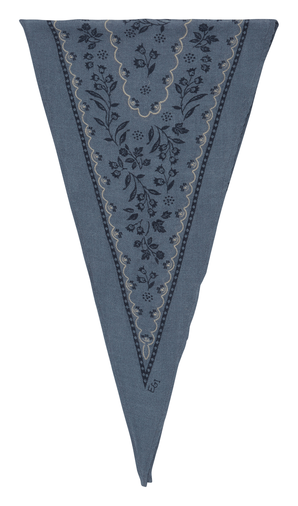 Fular de lana estampado EMILE ET IDA Azul