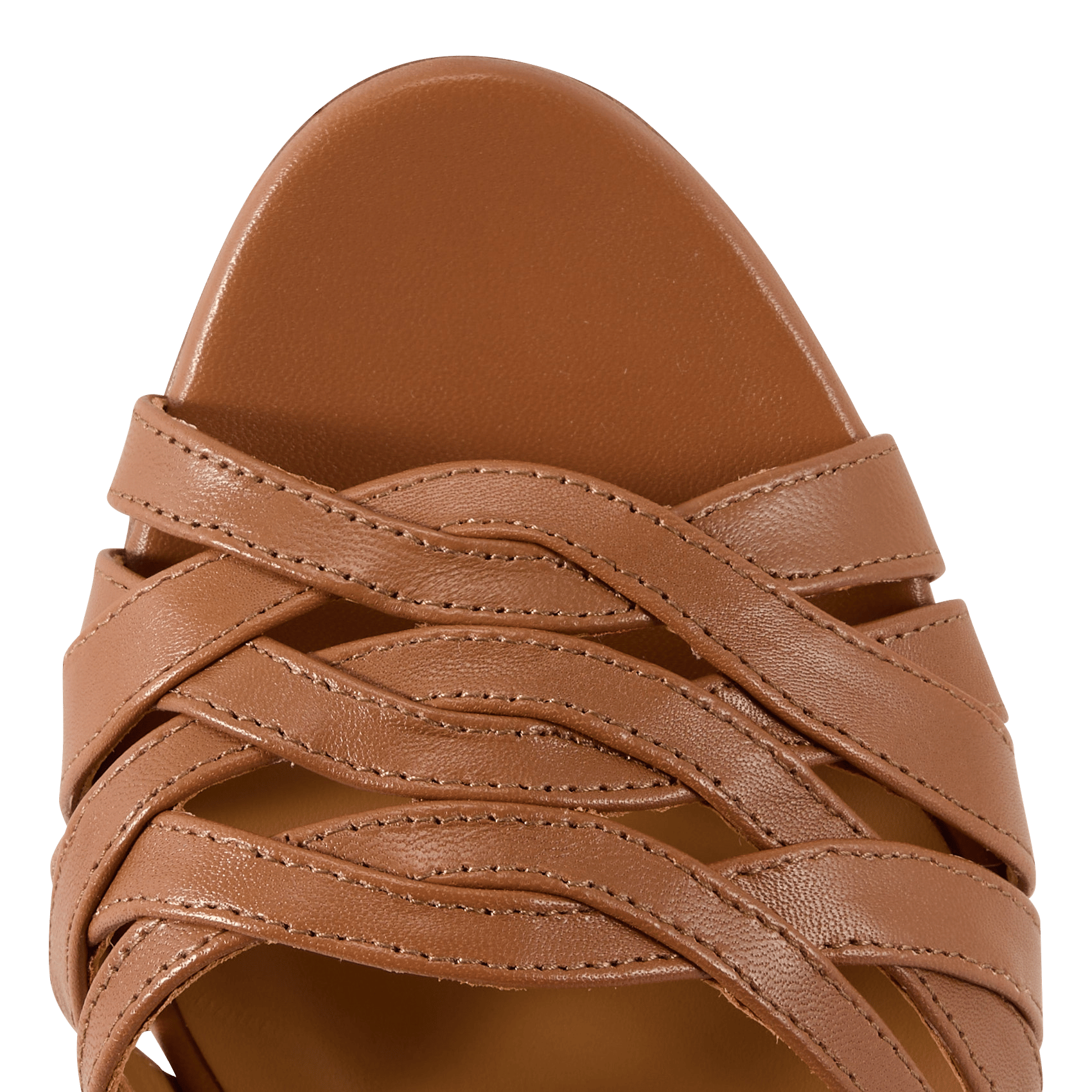 Sandales à talon en cuir BOBBIES Marron