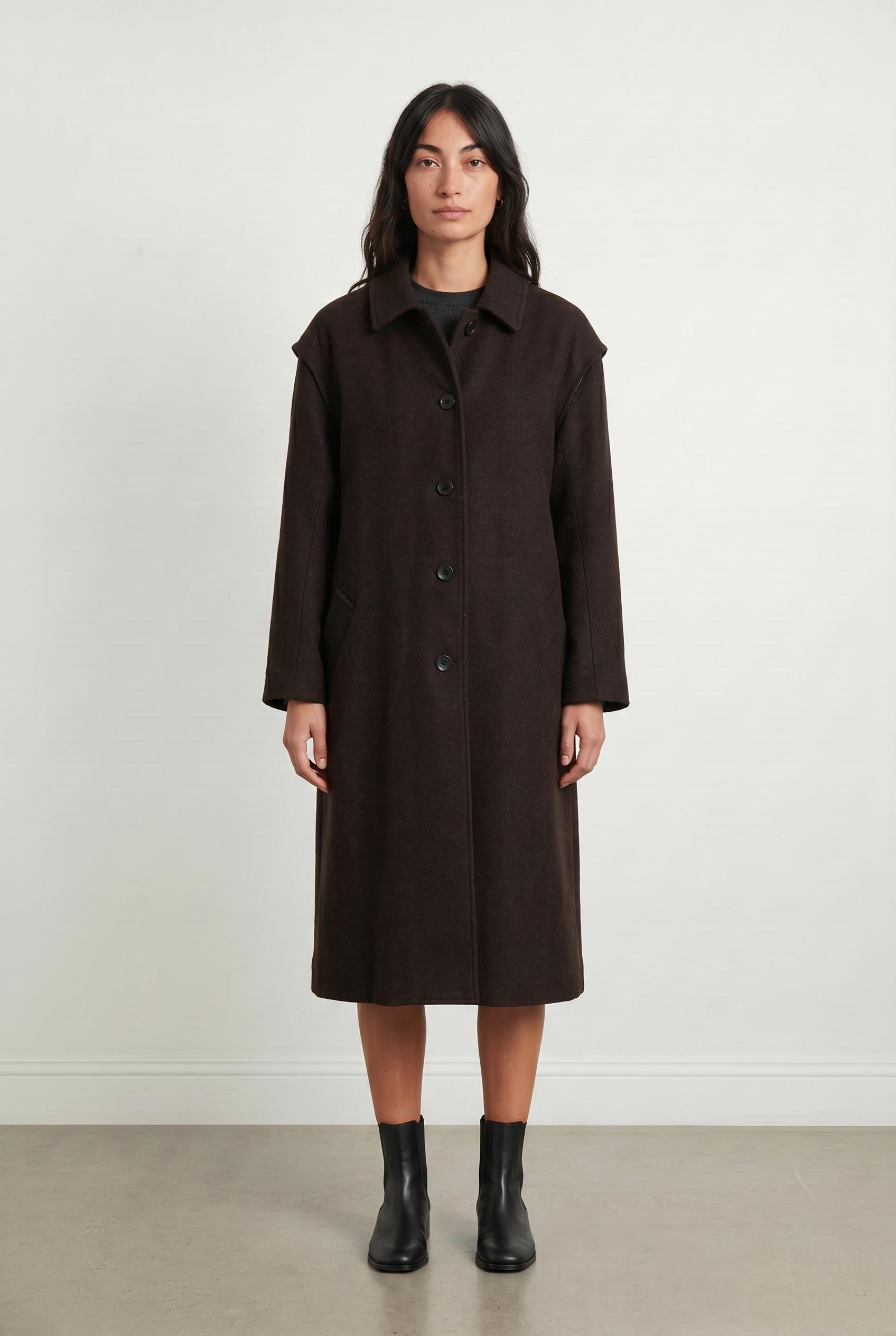 Long coat AGNES B. - Seconde Main Brown
