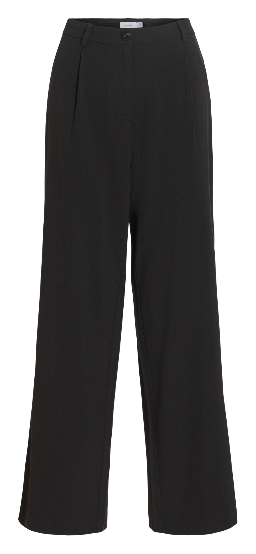 Gerade geschnittene Hose VILA Schwarz