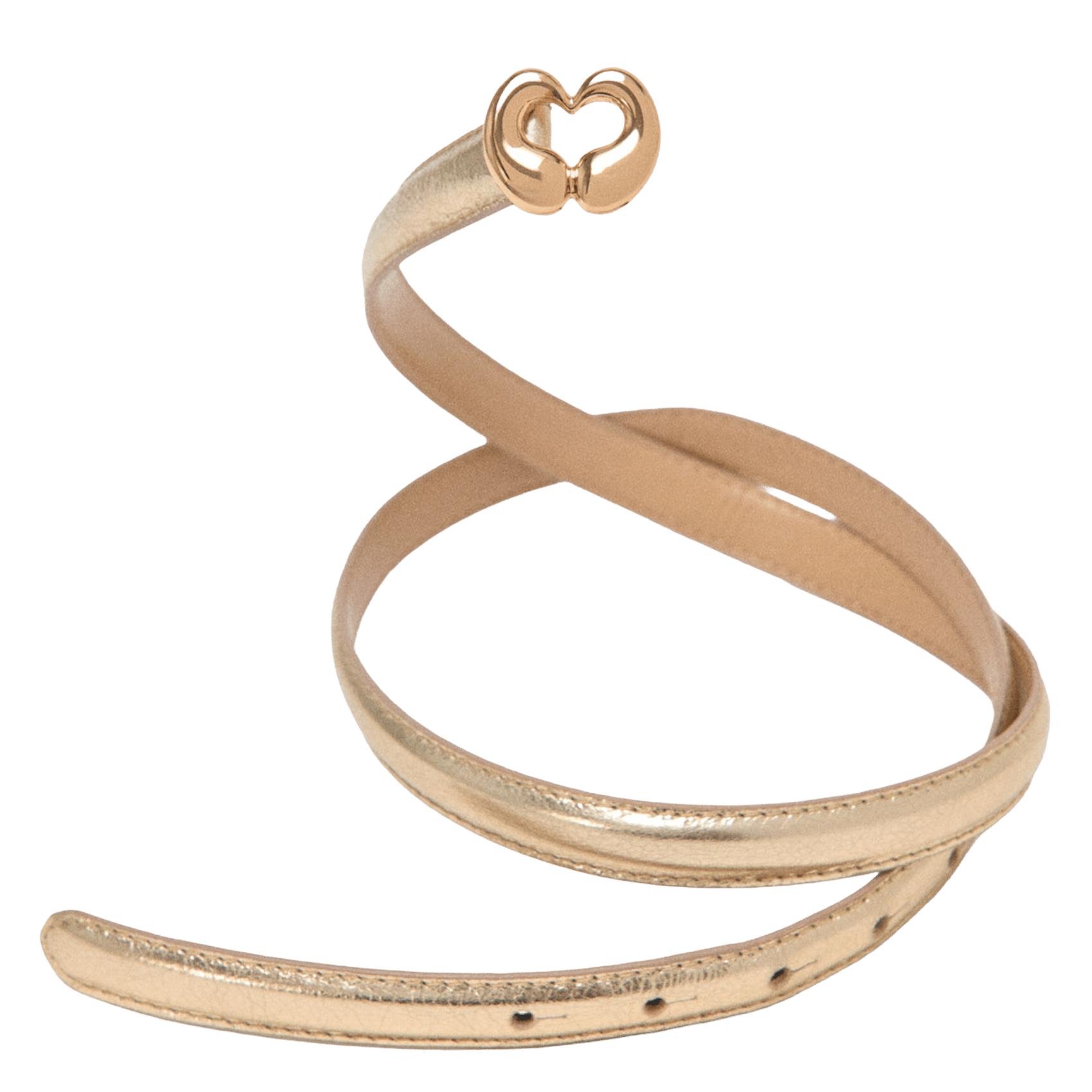 Belt with metallic buckle MAJE Golden