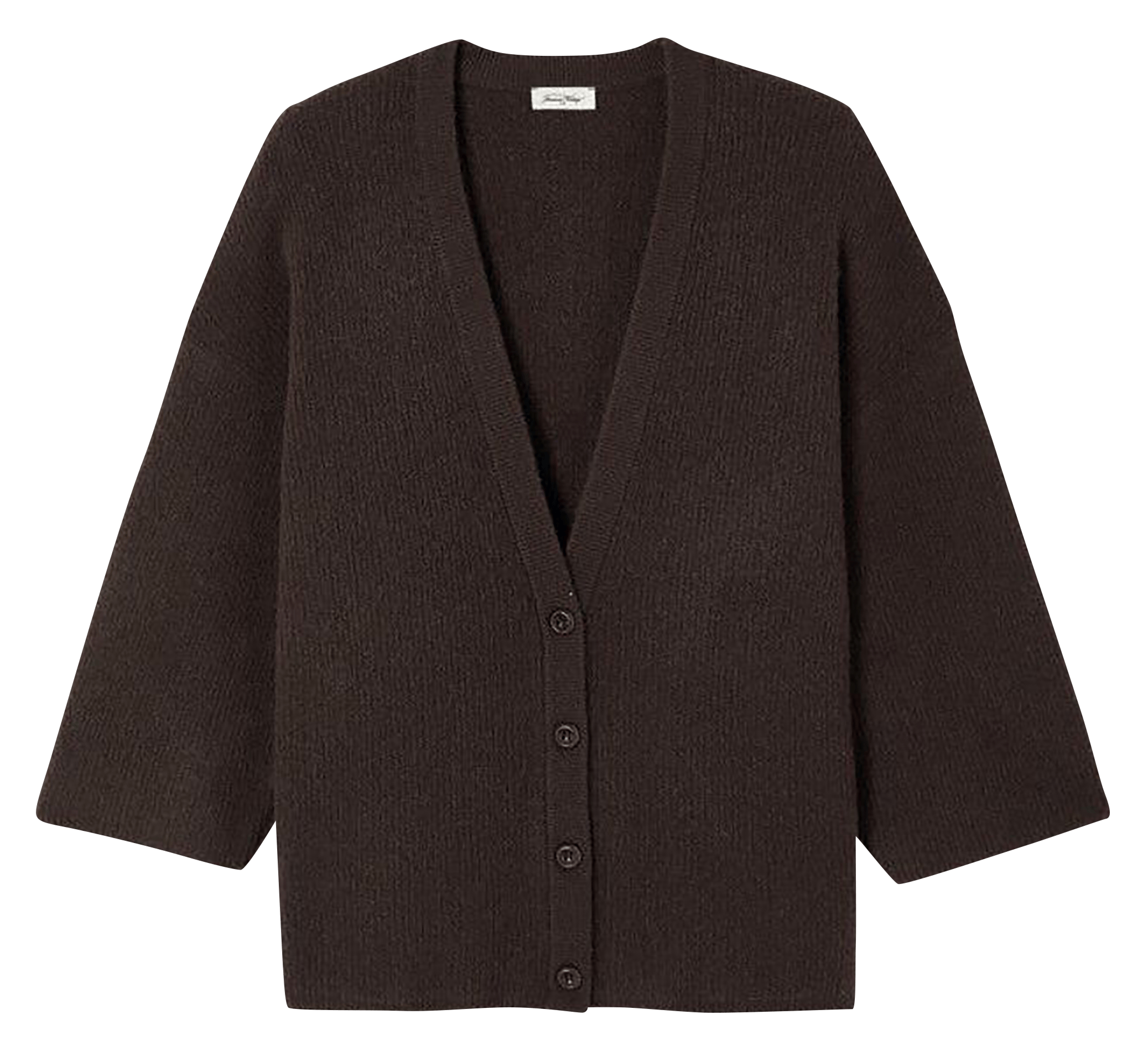 Oversize Rundhalsausschnitt-Strickweste AMERICAN VINTAGE