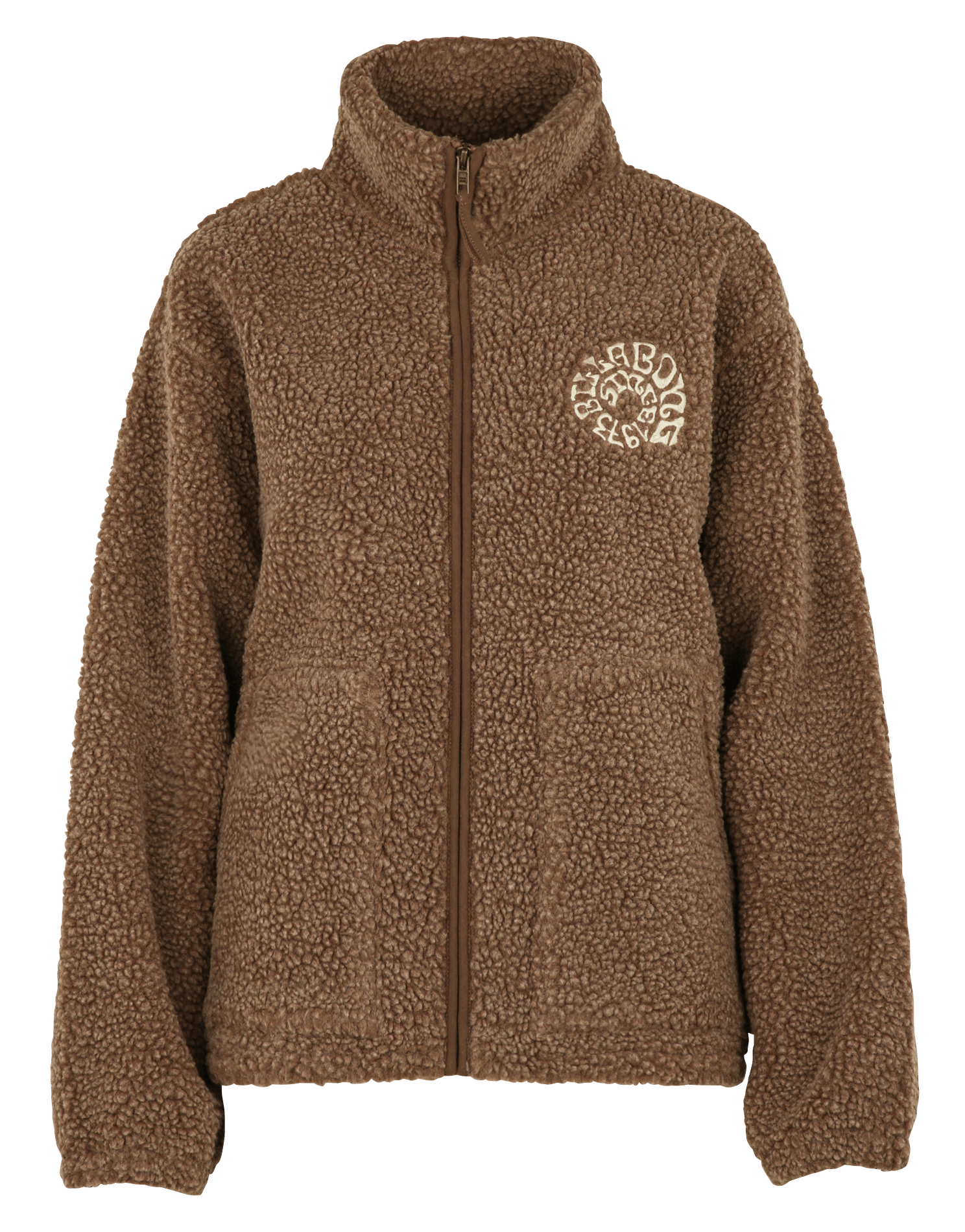 Oversized high-neck fleece BILLABONG Brown
