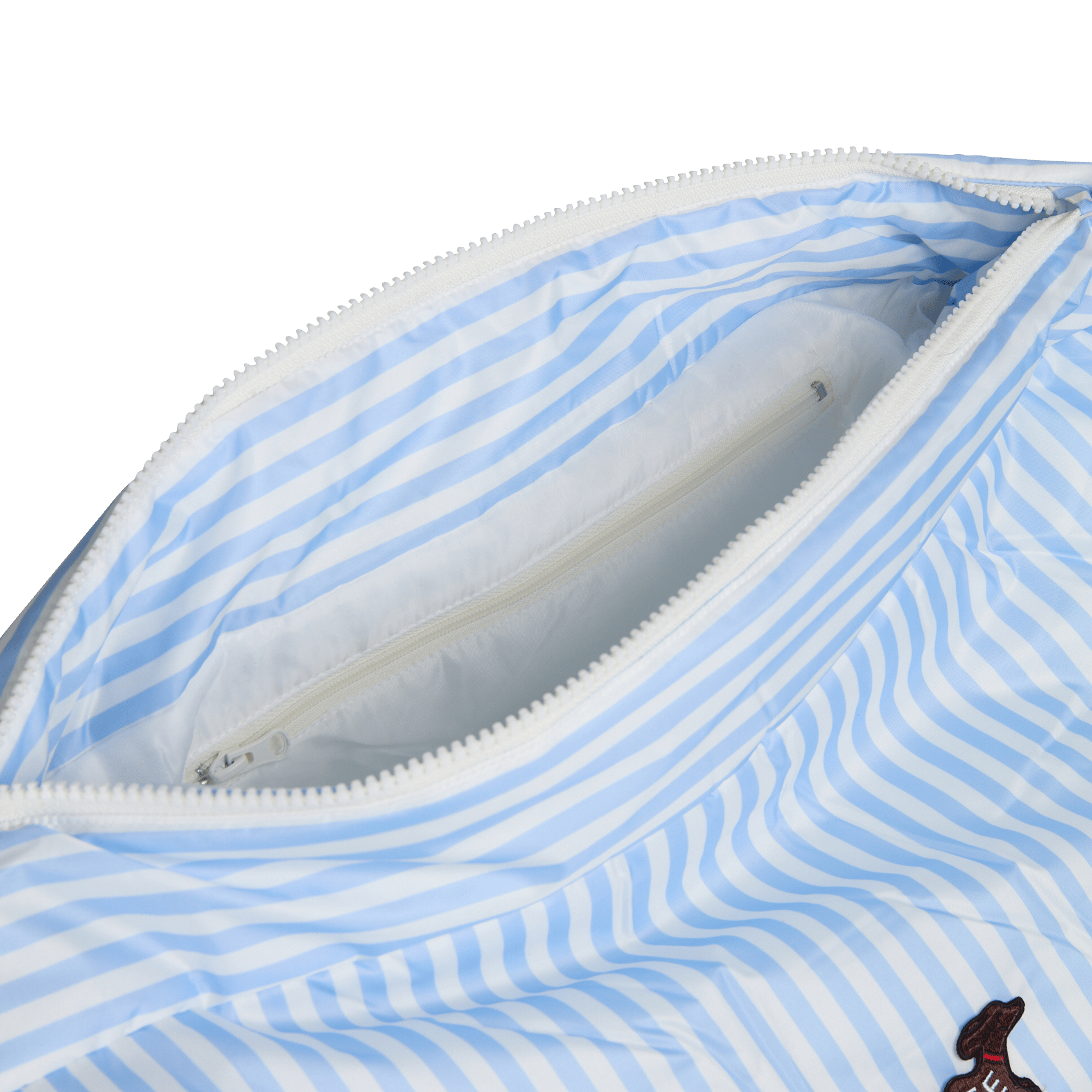 Sac banane rayé avec broderie FLOTTE Blau