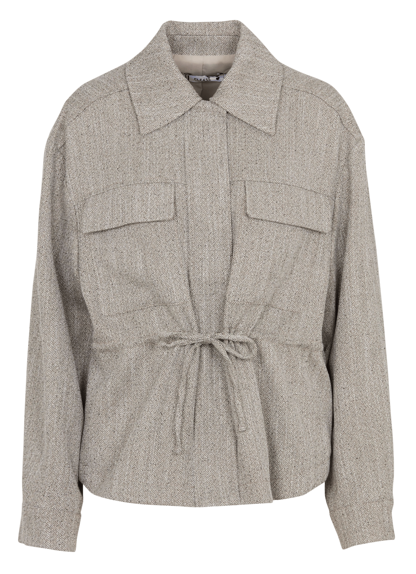 Jacke mit klassischem Kragen PLEASE Braun
