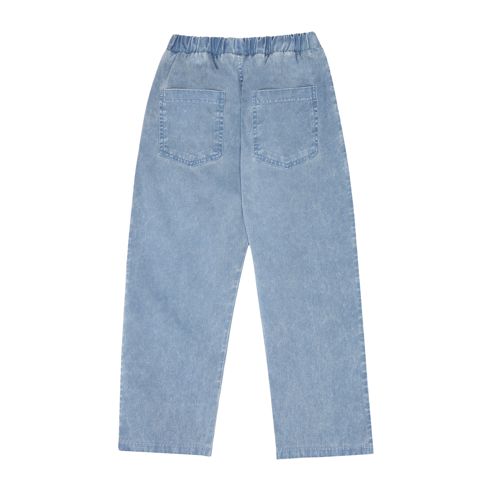 Pantalon carotte en coton THE CAMPAMENTO Bleu
