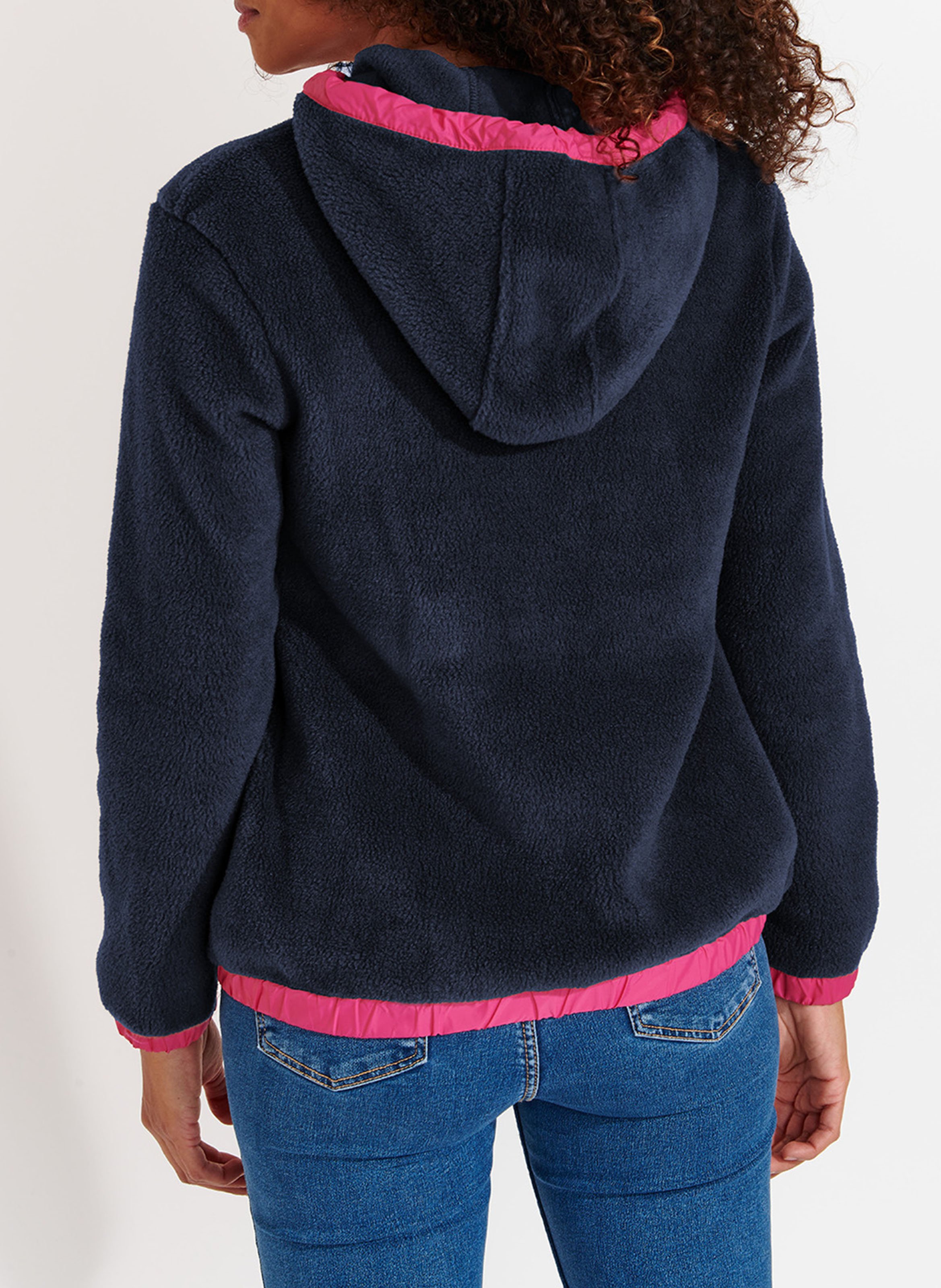 Fleecejacke mit Kapuze BANANA MOON Blau