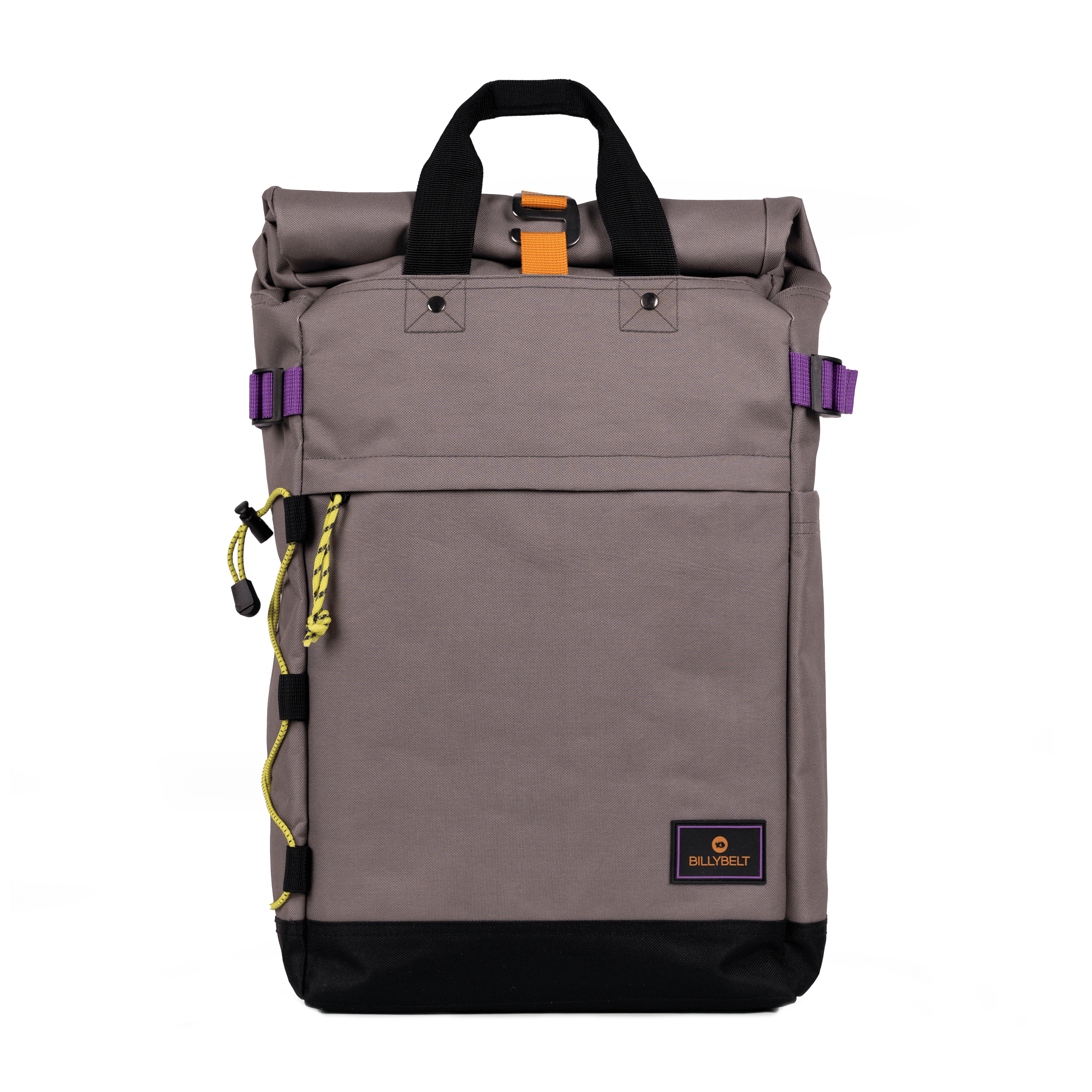 Recycled polyester rolltop backpack BILLYBELT Brown