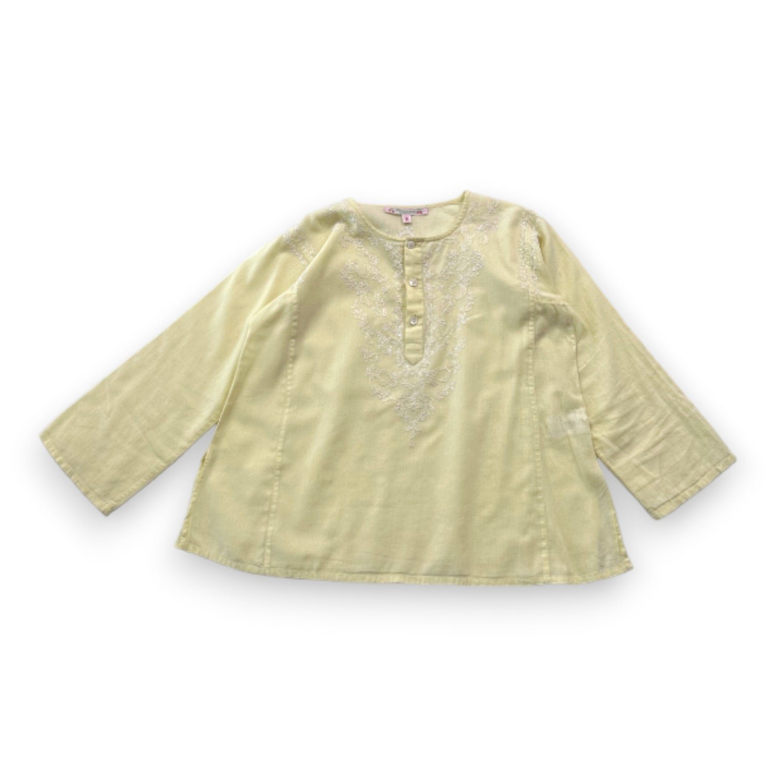 Yellow child's blouse - 8 years BONTON - Seconde Main Yellow