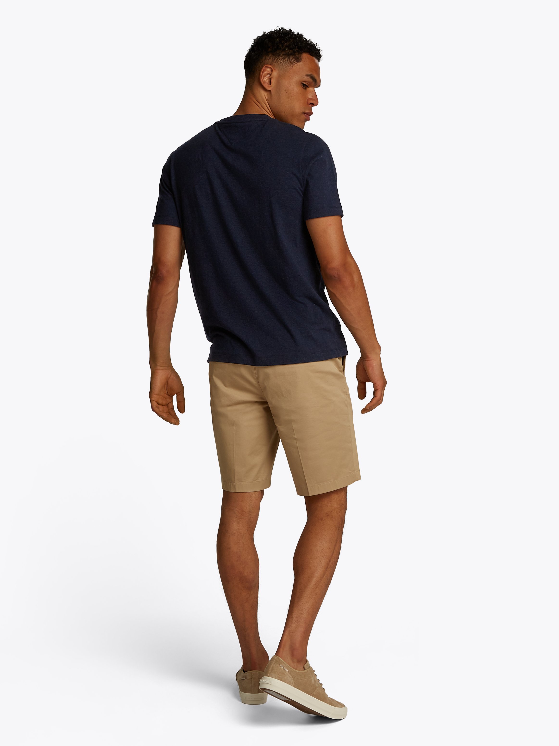 Mottled cotton T-shirt TOMMY HILFIGER Blue