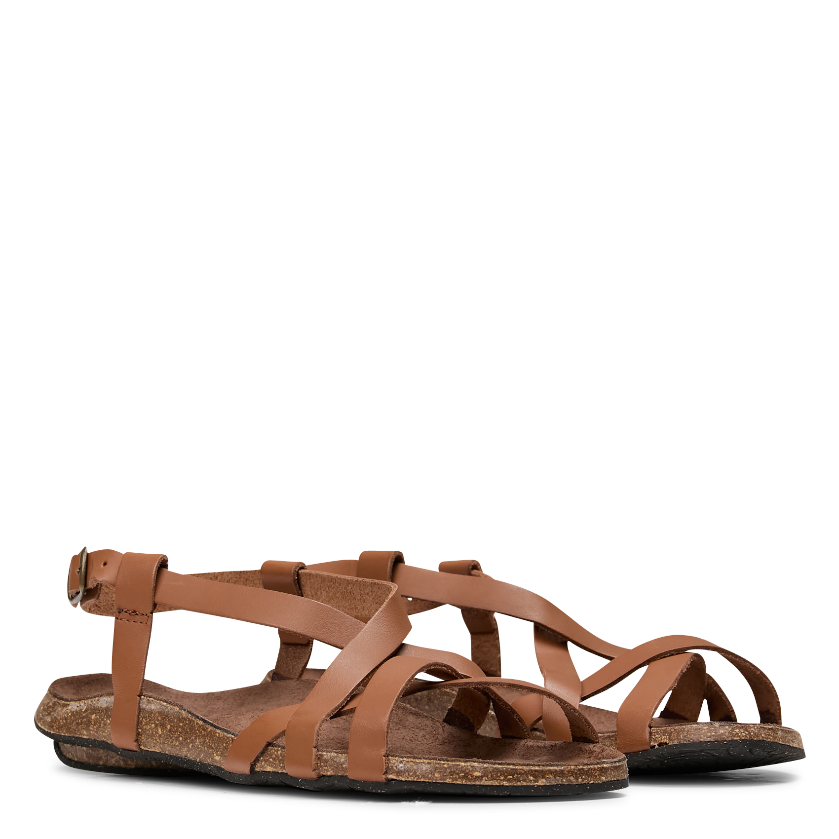 Hoge sandalen met vierkante hak BOSABO Bruin