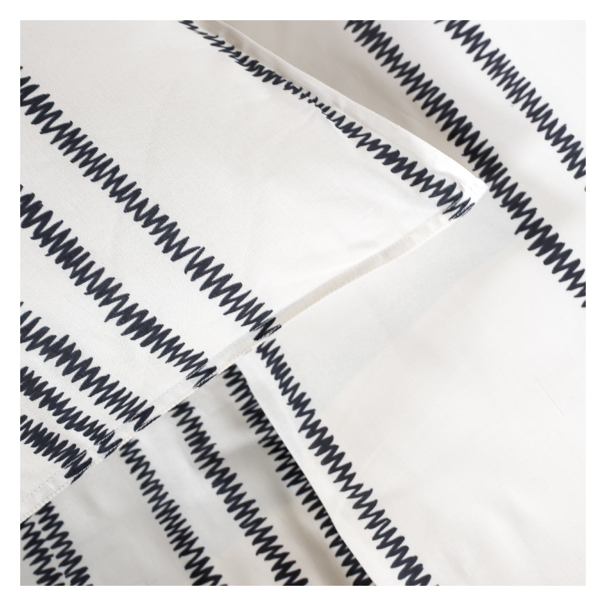 Printed cotton bedding set TODAY LINGE DE MAISON White