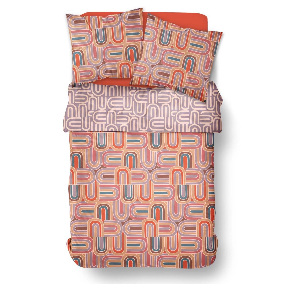 Printed cotton bed set TODAY LINGE DE MAISON Pink
