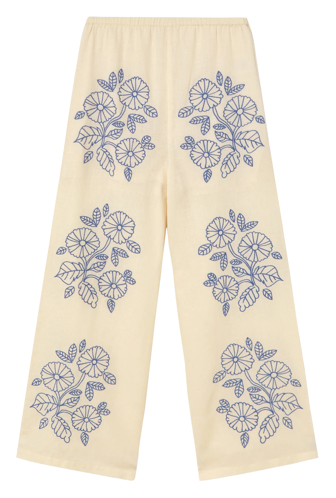 Pantalón ancho Beige