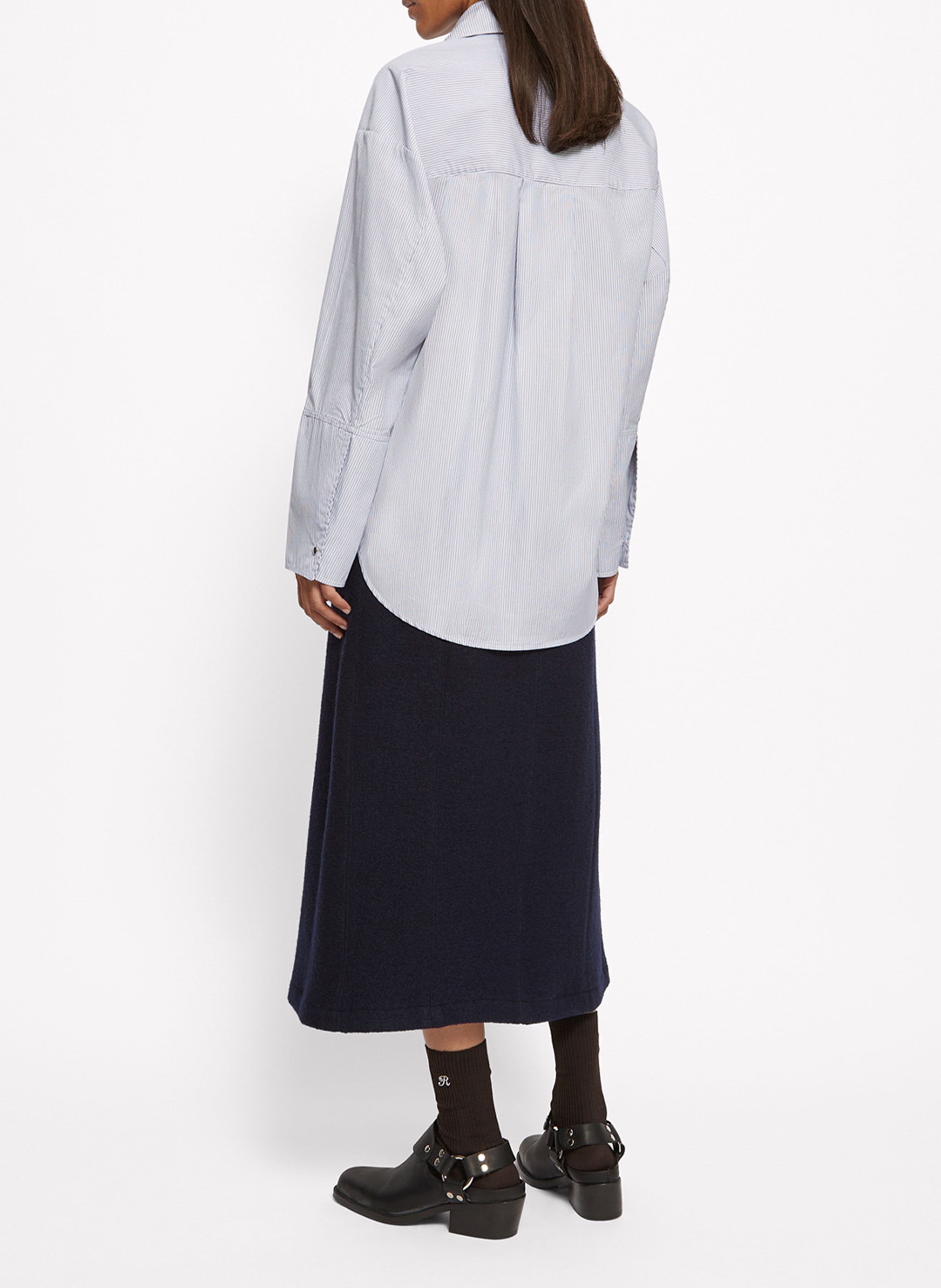 Chemise col classique en coton ROSEANNA Bleu