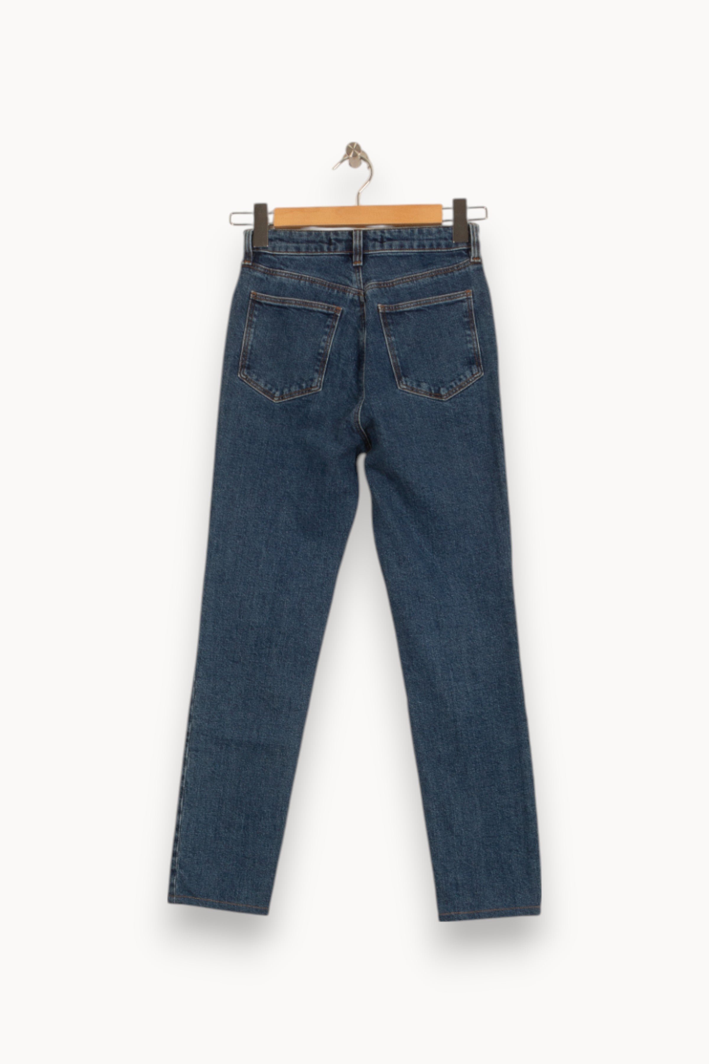 Cropped slim jeans with studs COMPTOIR DES COTONNIERS - Seconde main Blue