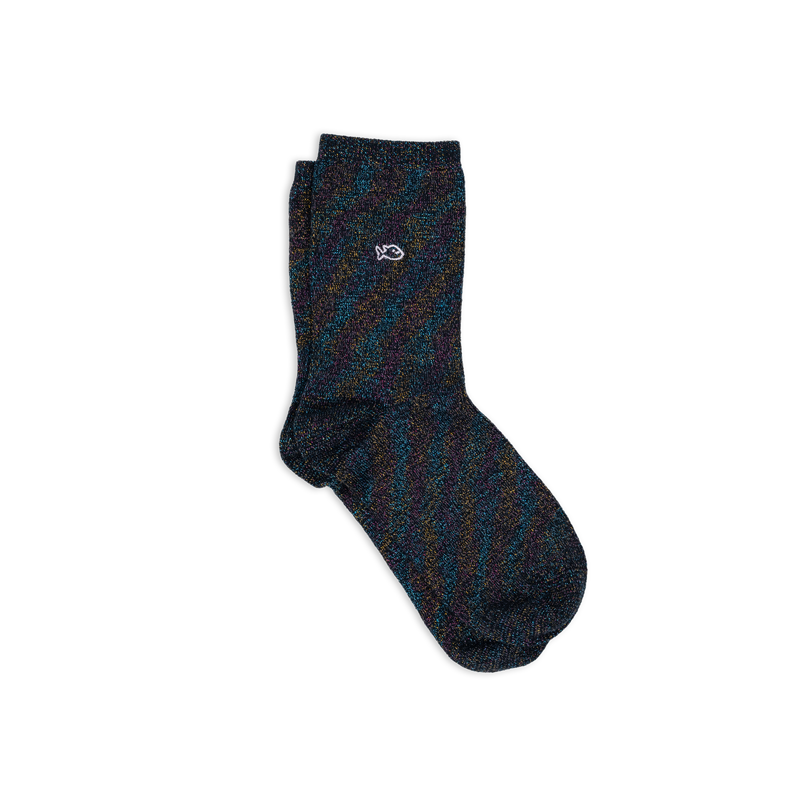 Solid Combed Cotton Glittery Socks BILLYBELT