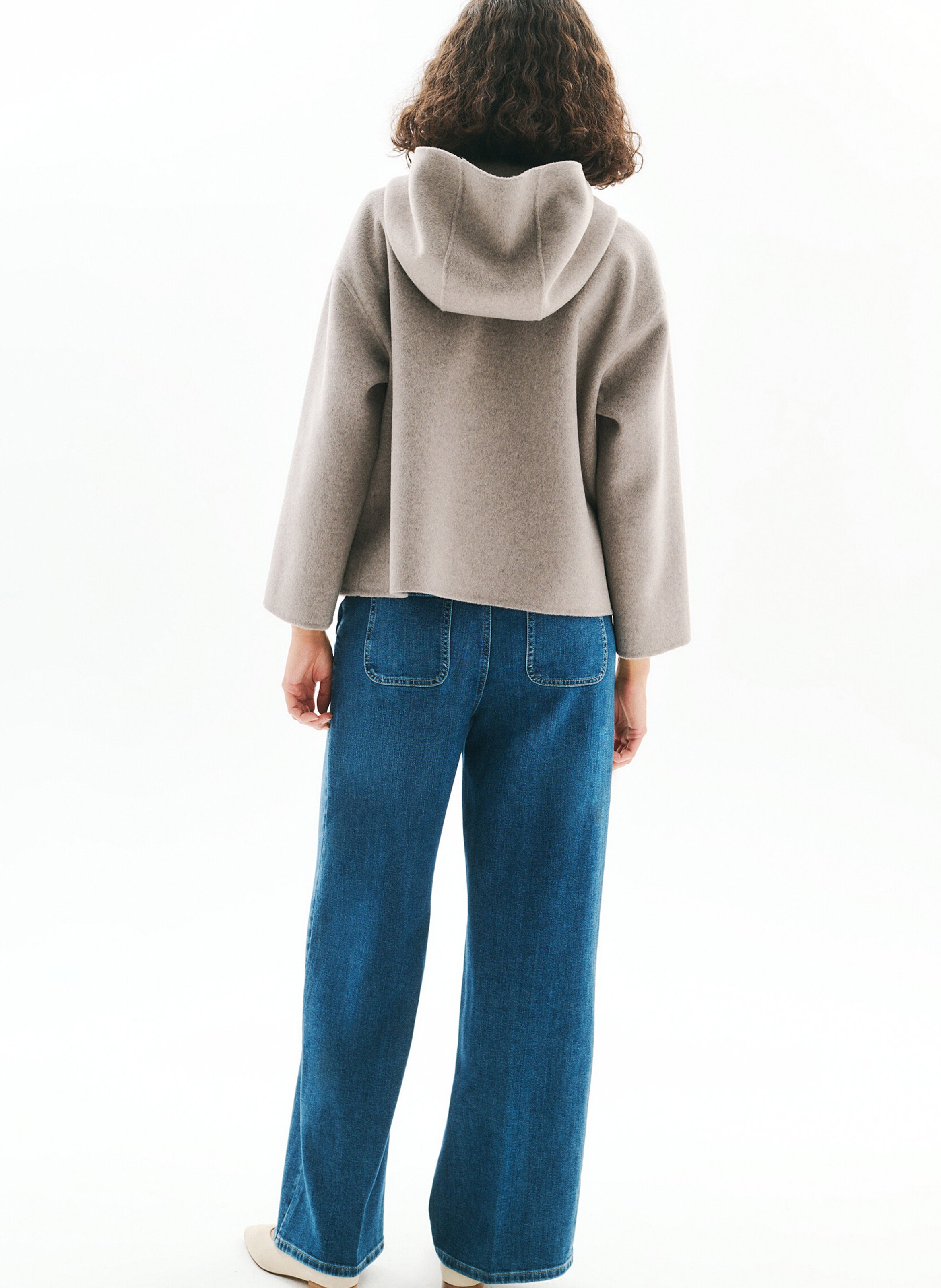 Sweat oversize à capuche CAROLL Marron