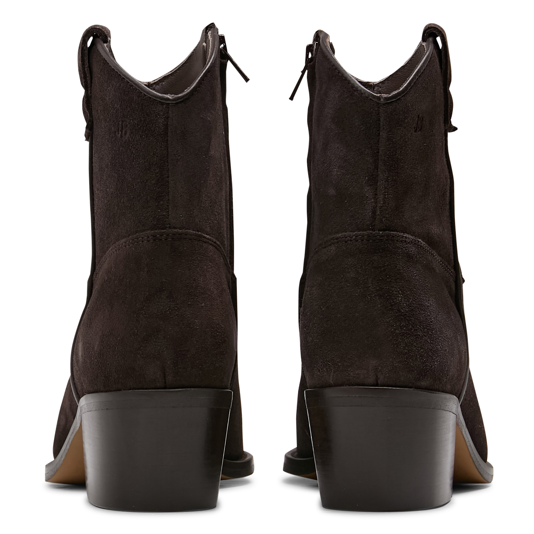 Bottines à talons en cuir suède JB MARTIN Marron