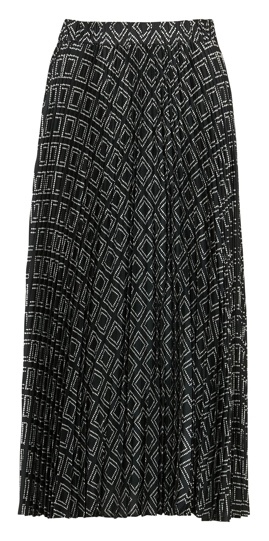 Jupe midi plissée imprimée PETITE MENDIGOTE Black