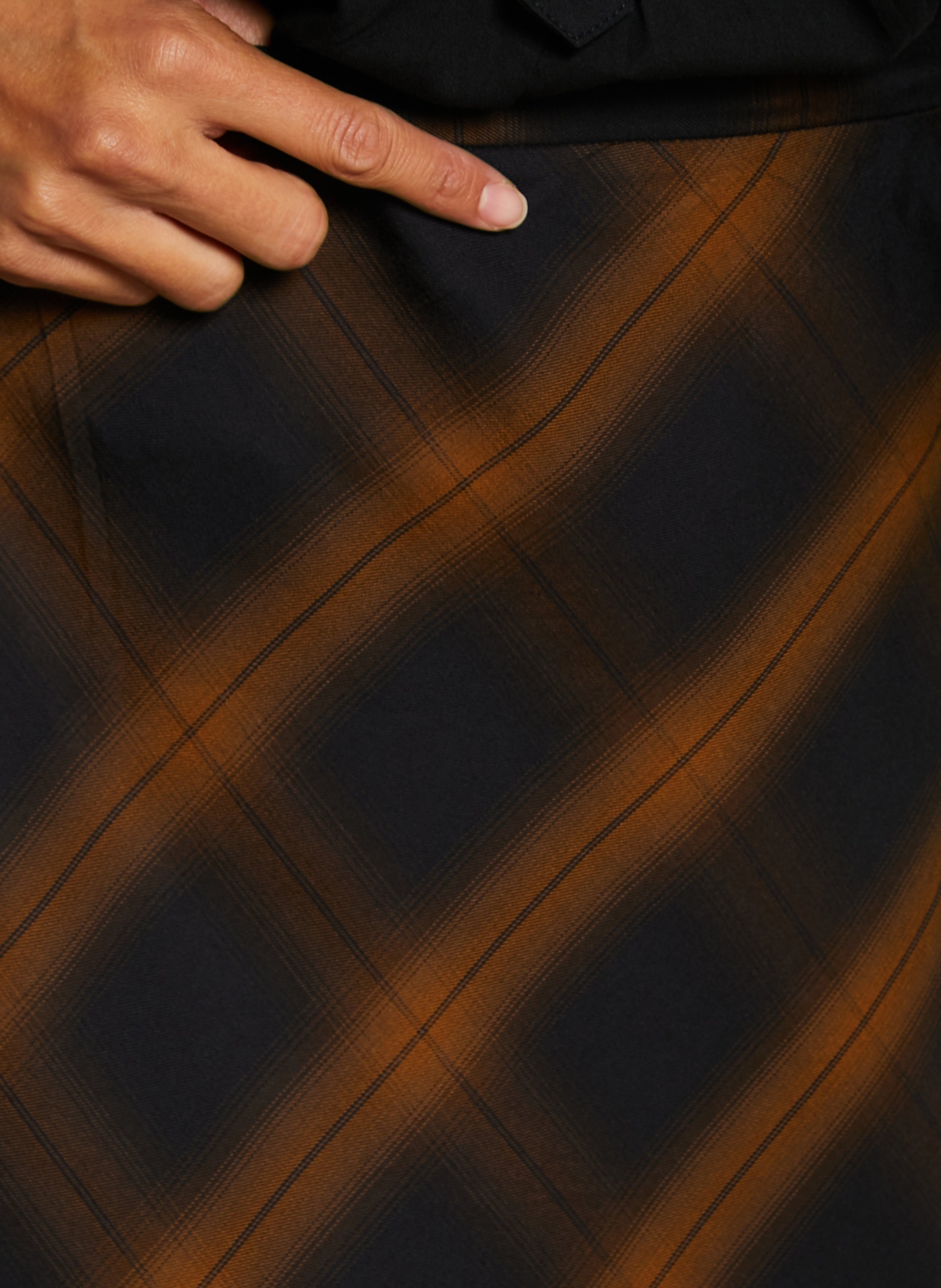 Flared skirt with patterns SEE U SOON Black