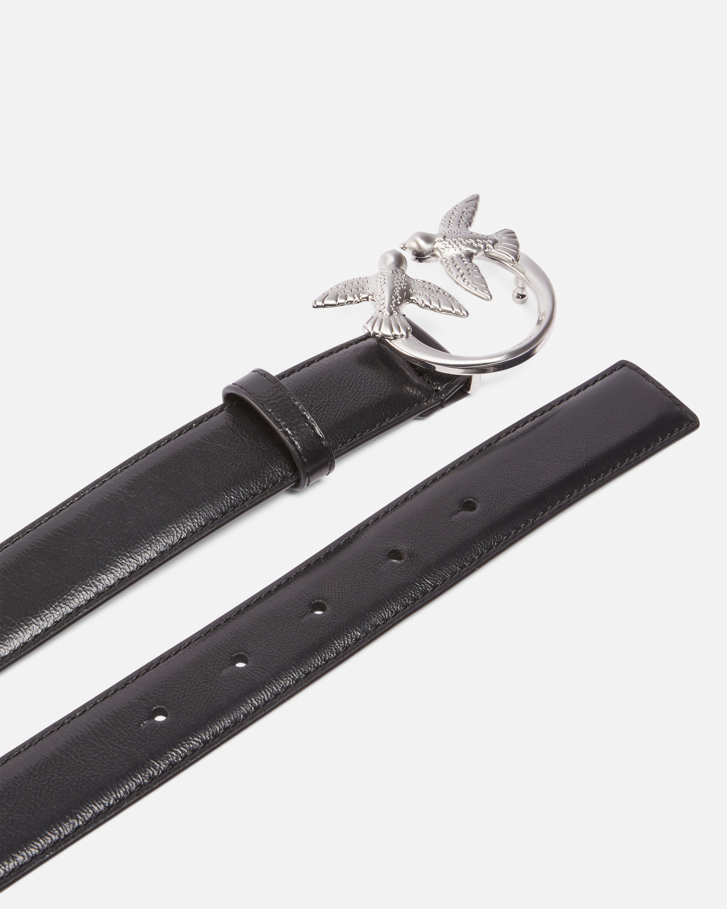 Belt with love birds buckle 3 cm PINKO Multicolored