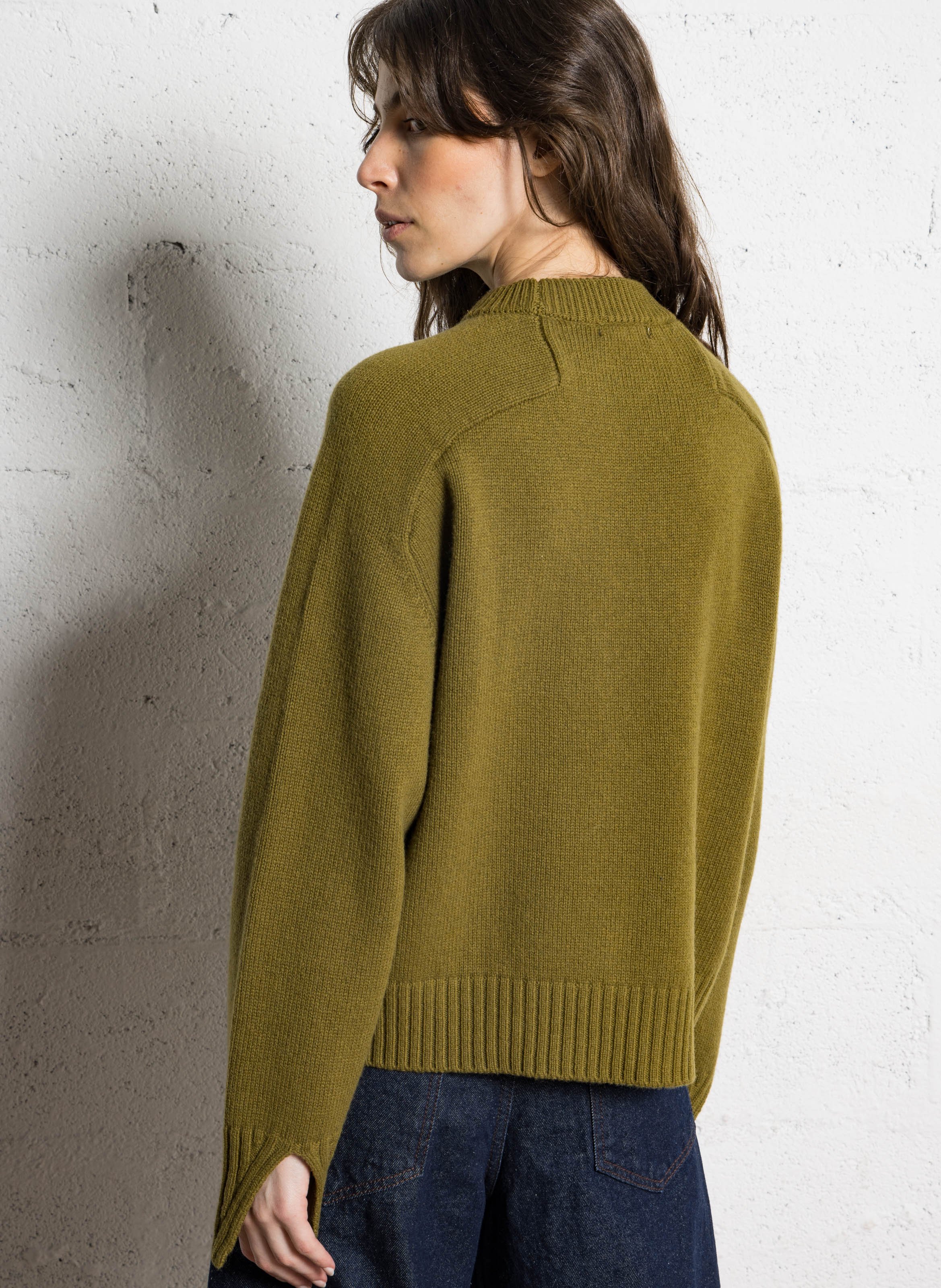 Gestreepte wollen trui SOEUR Bruin