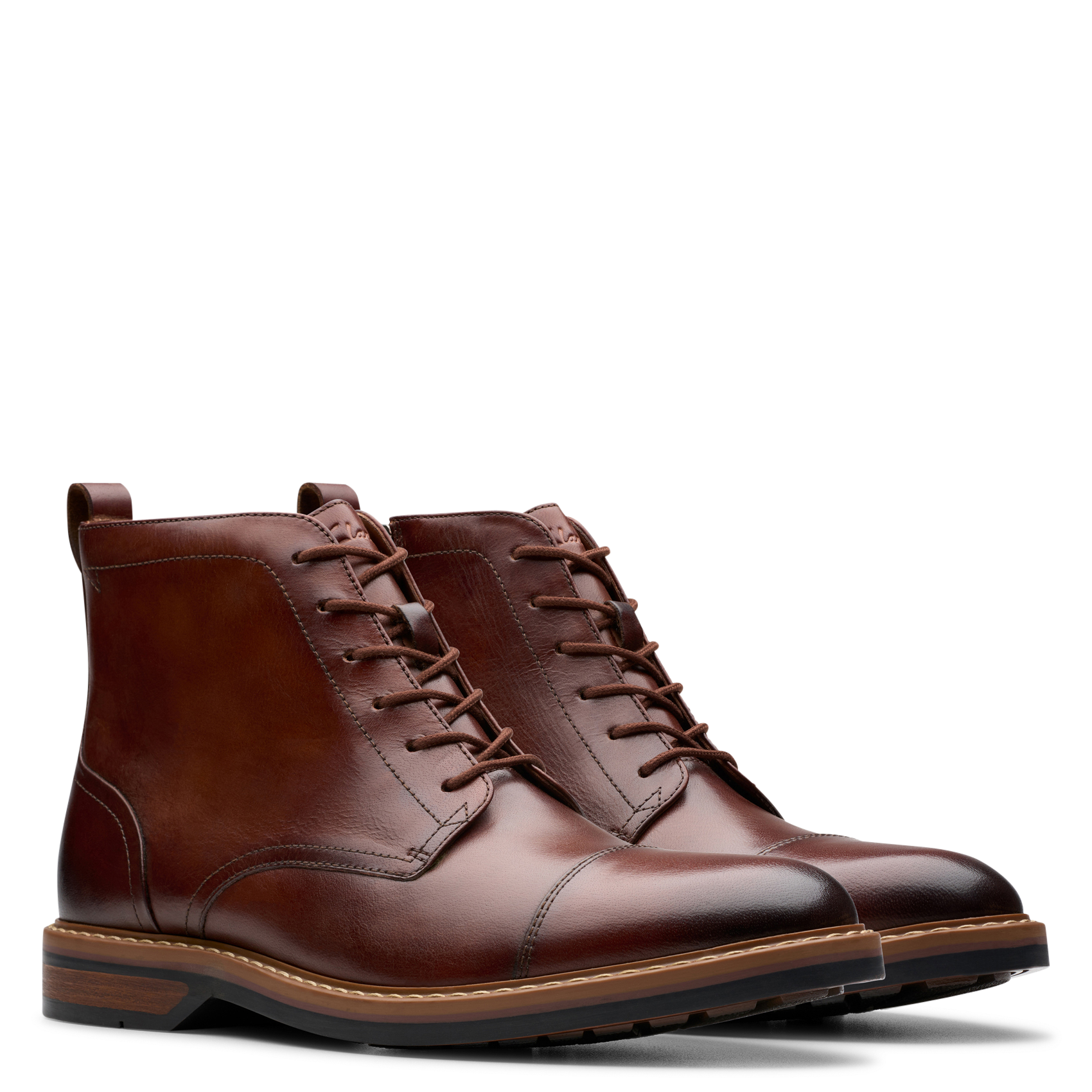 Albert leather boots CLARKS Brown