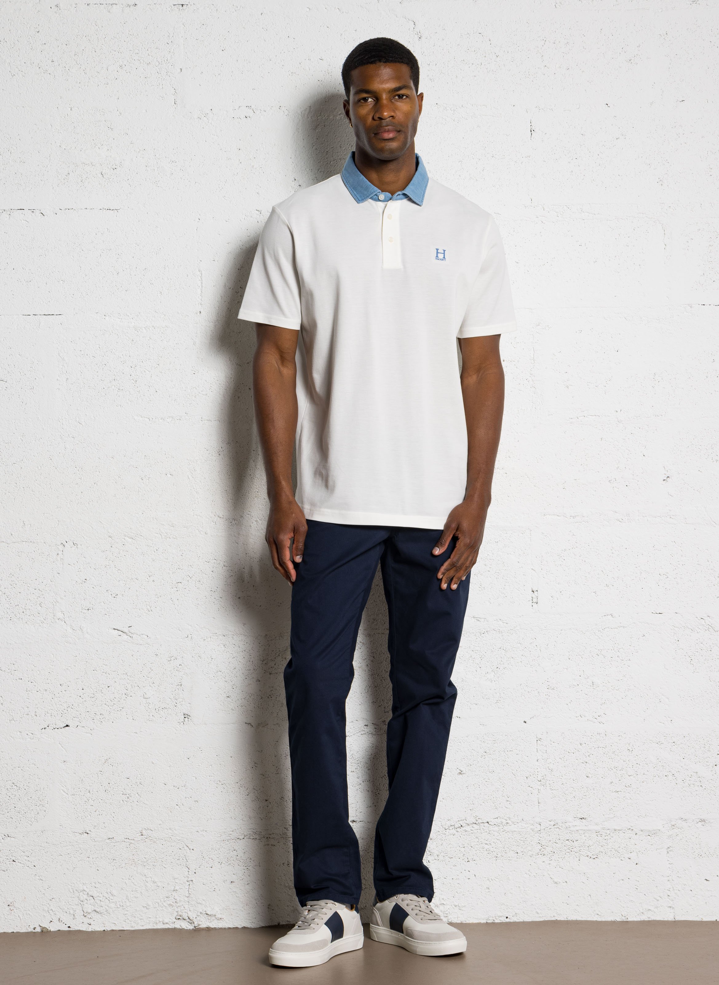 Bucket Hat aus Baumwoll-Mix HACKETT Blau