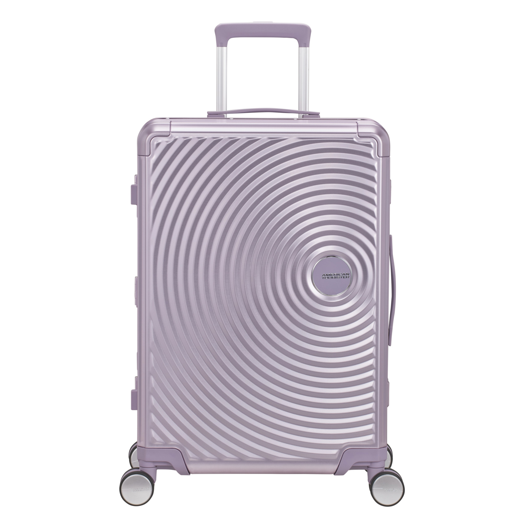 Aluminum suitcase with 4 wheels size M AMERICAN TOURISTER Purple
