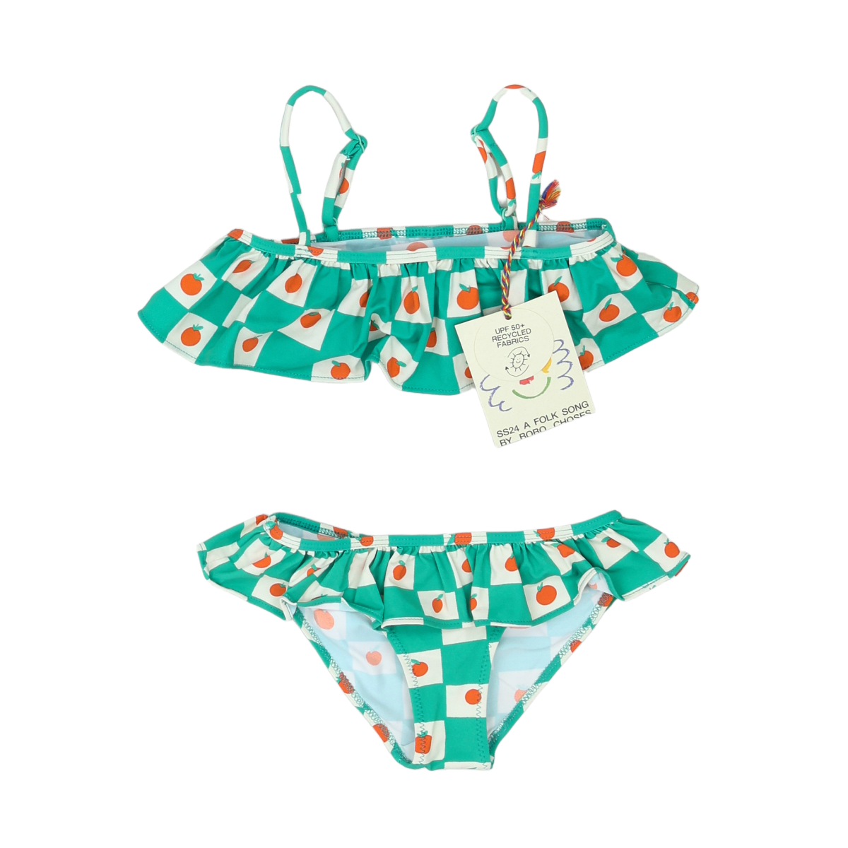 Green 2-piece kids swimsuit - 4 years BOBO CHOSES - Seconde Main Green