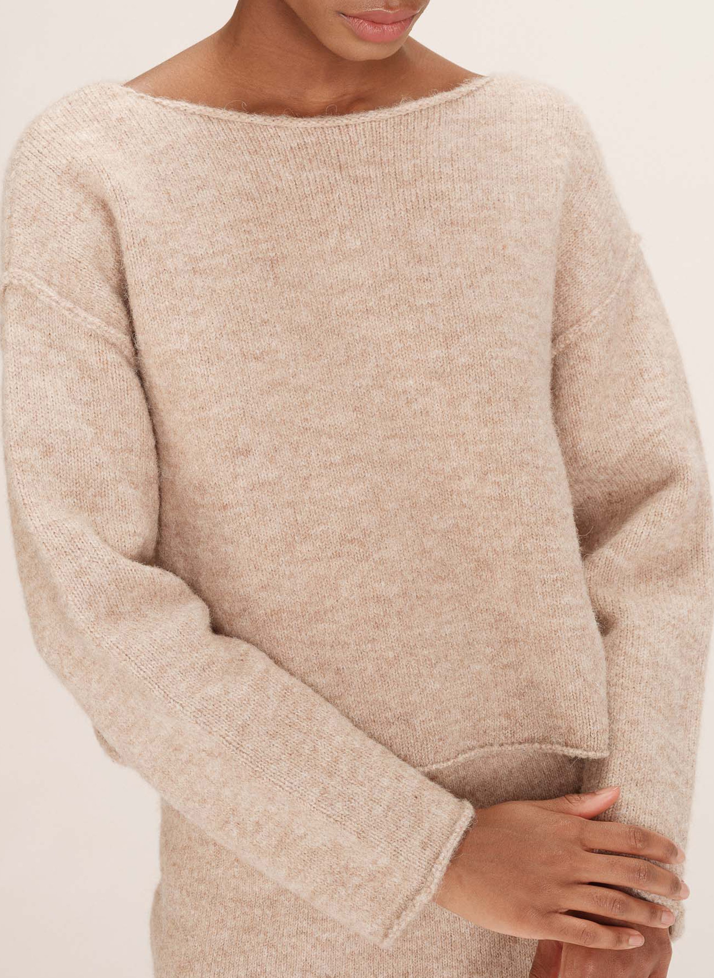 Trui met boothals GRACE ET MILA Bruin