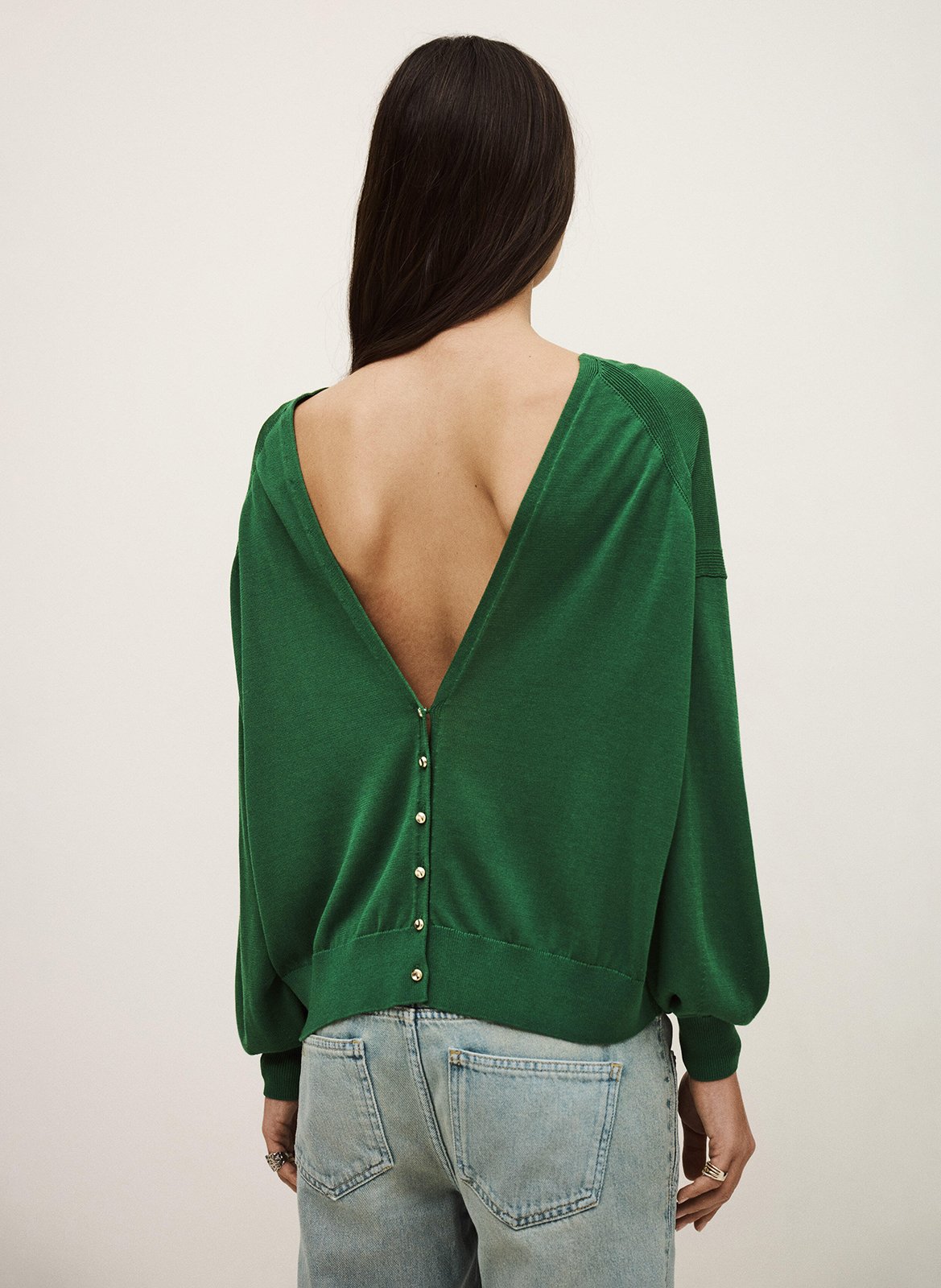 Pull col rond  BA&SH Vert