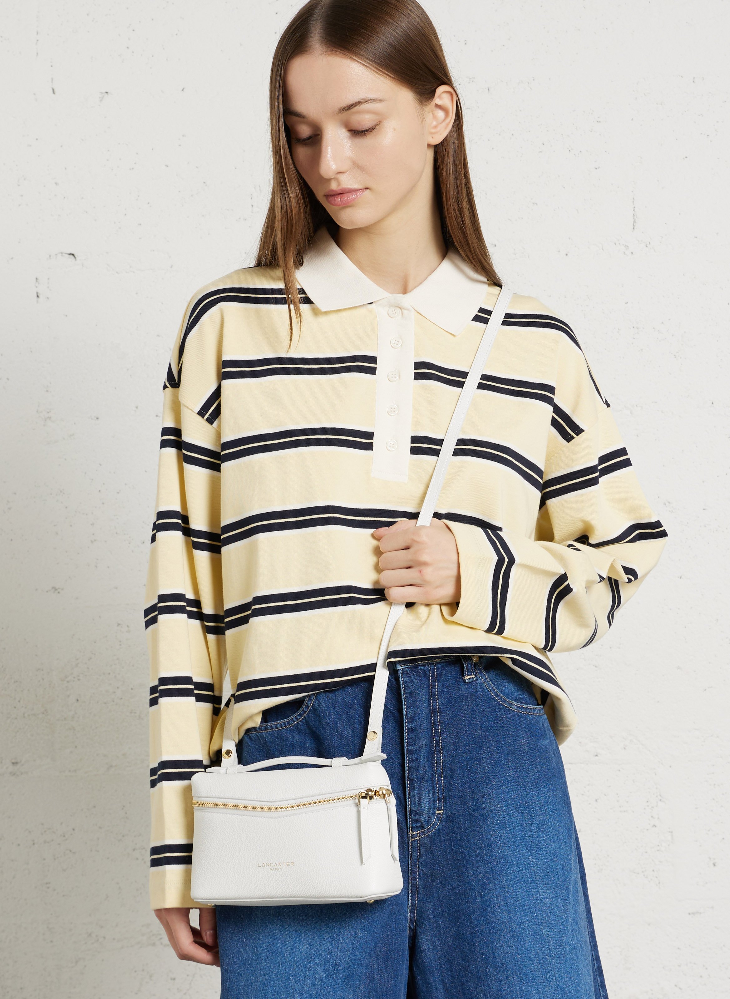 Brieftasche aus Leder LANCASTER PARIS Weiss