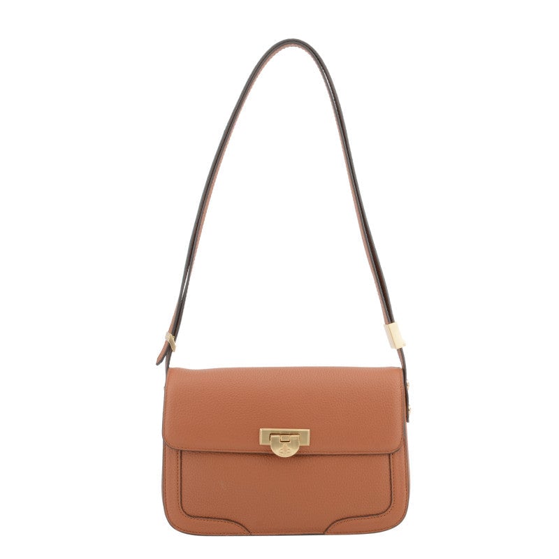 Crossbody bag in cowhide leather POURCHET
