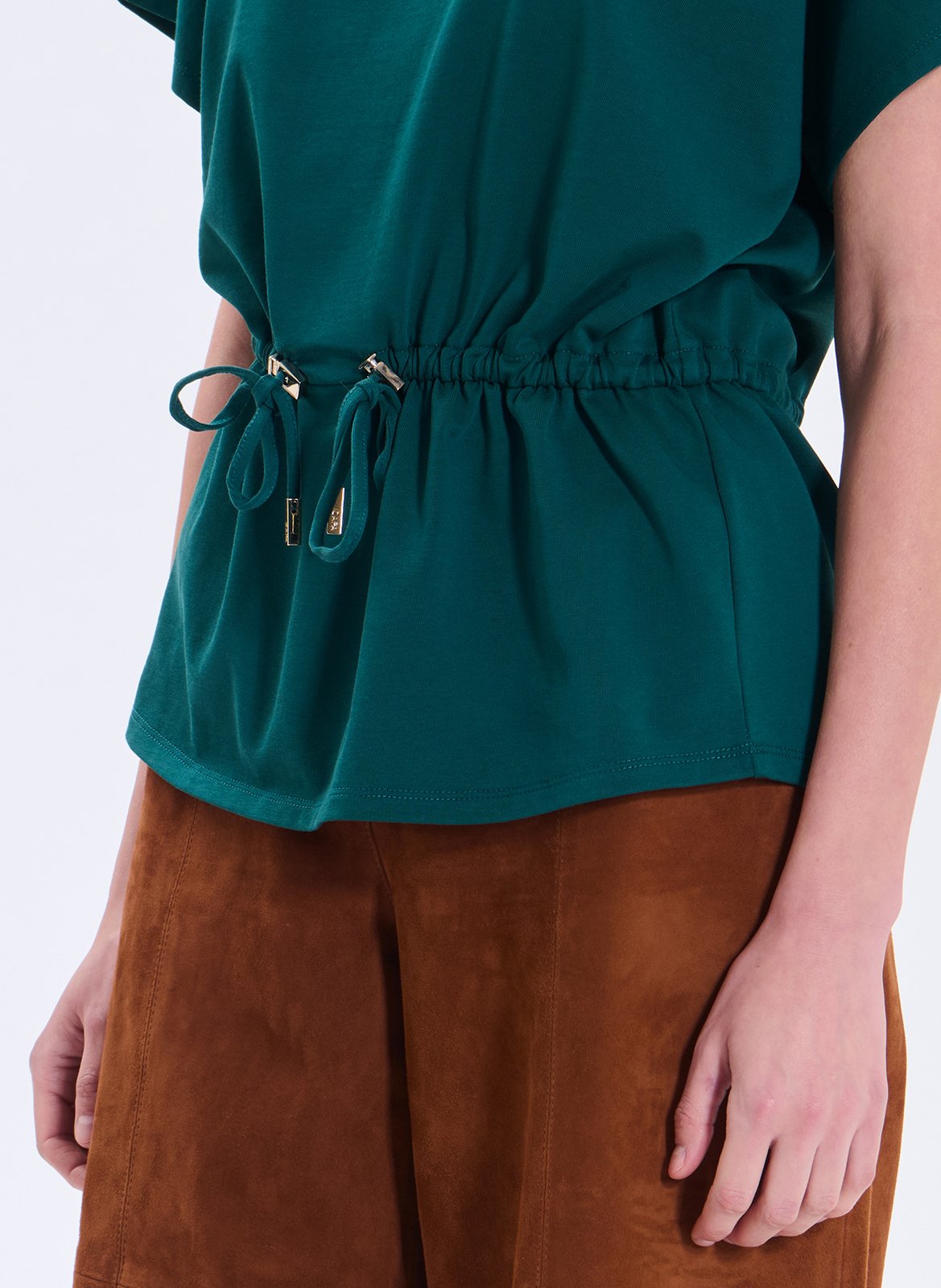 Effen T-shirt ZAPA Groen