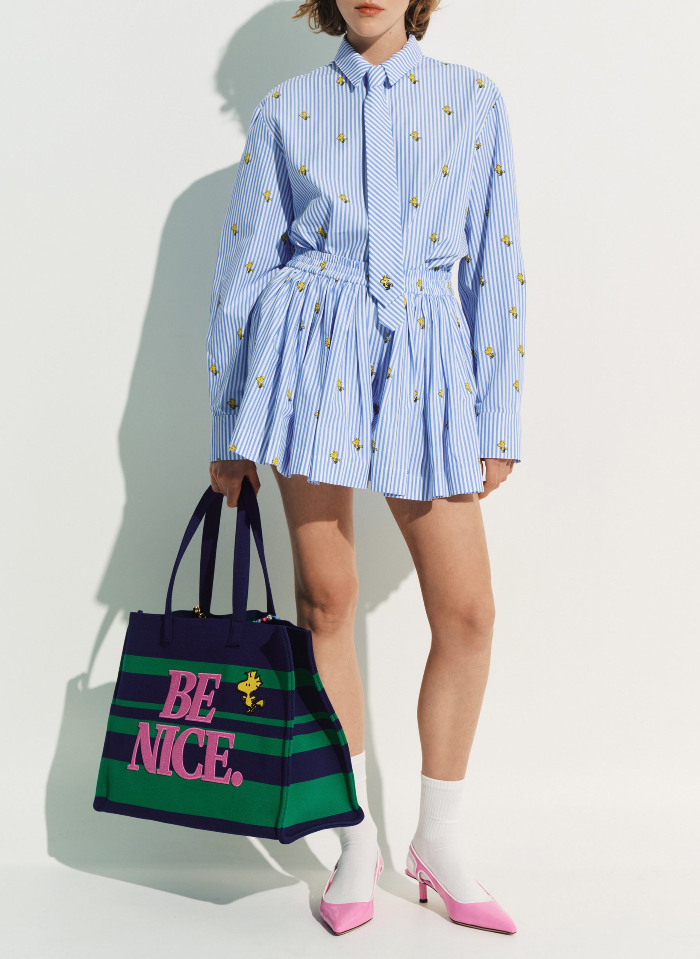 Chemise imprimée en coton ESSENTIEL ANTWERP Bleu