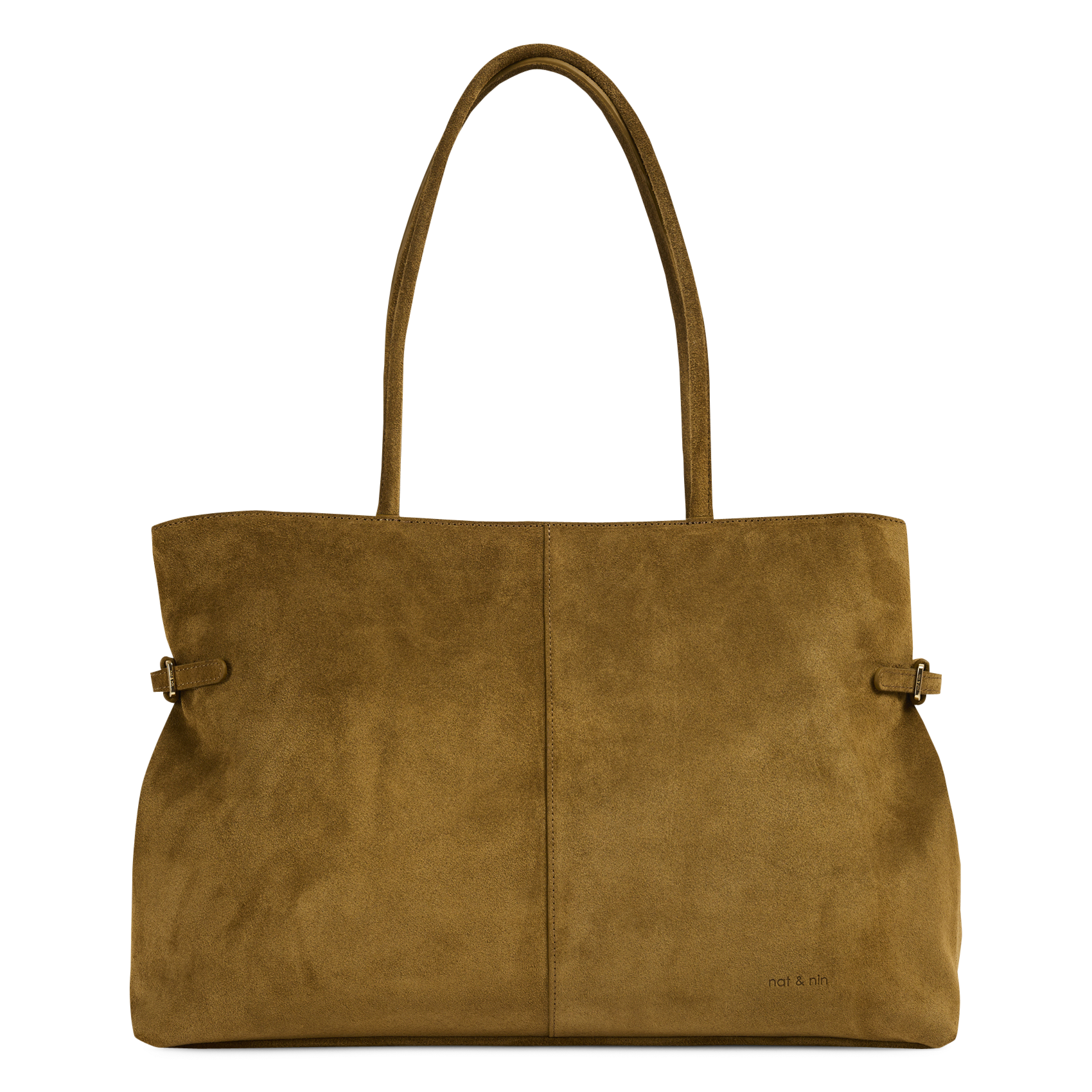 Leather tote bag NAT & NIN Brown