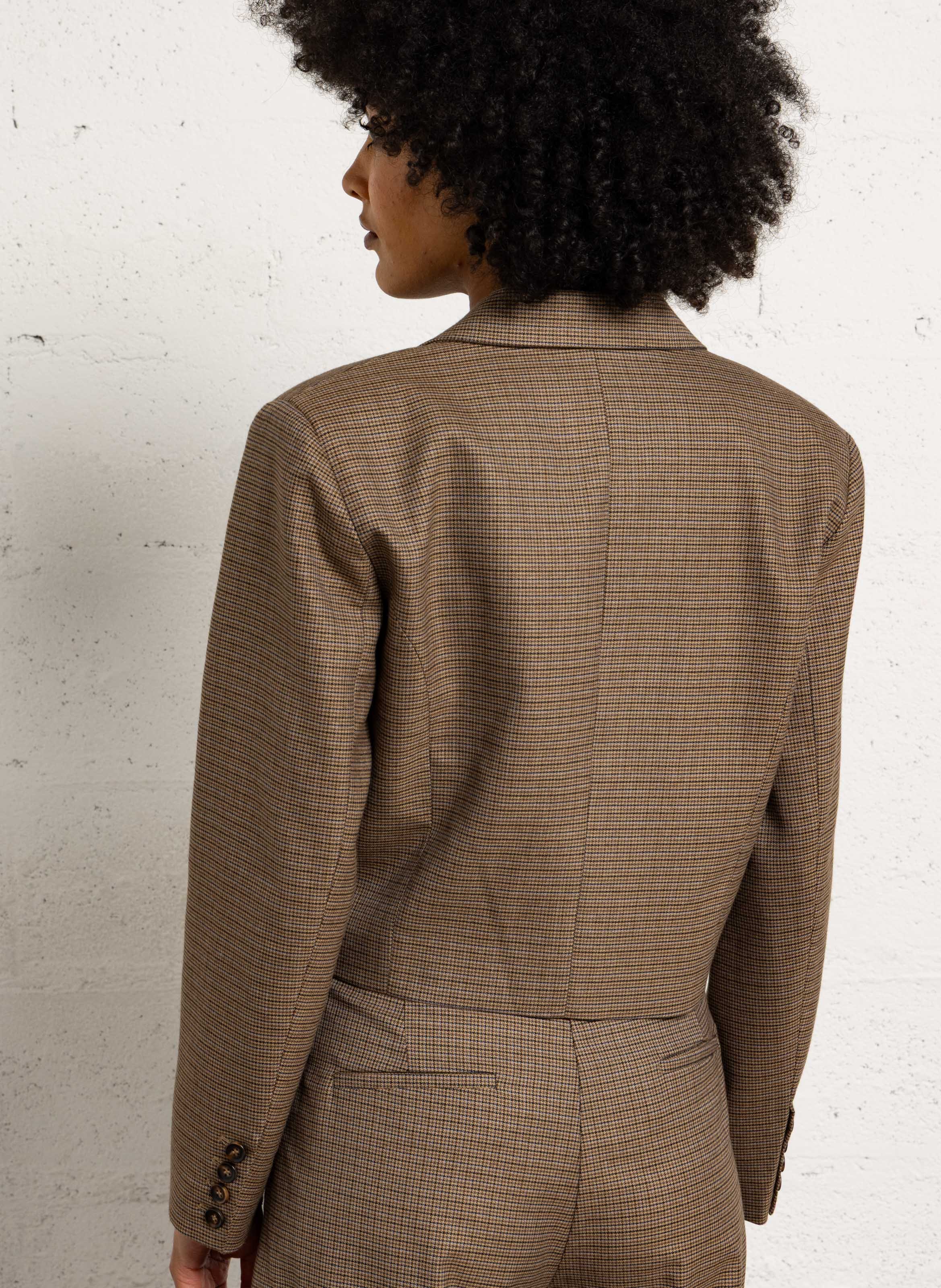 Bedruckter Blazer-Mantel SUNCOO Braun