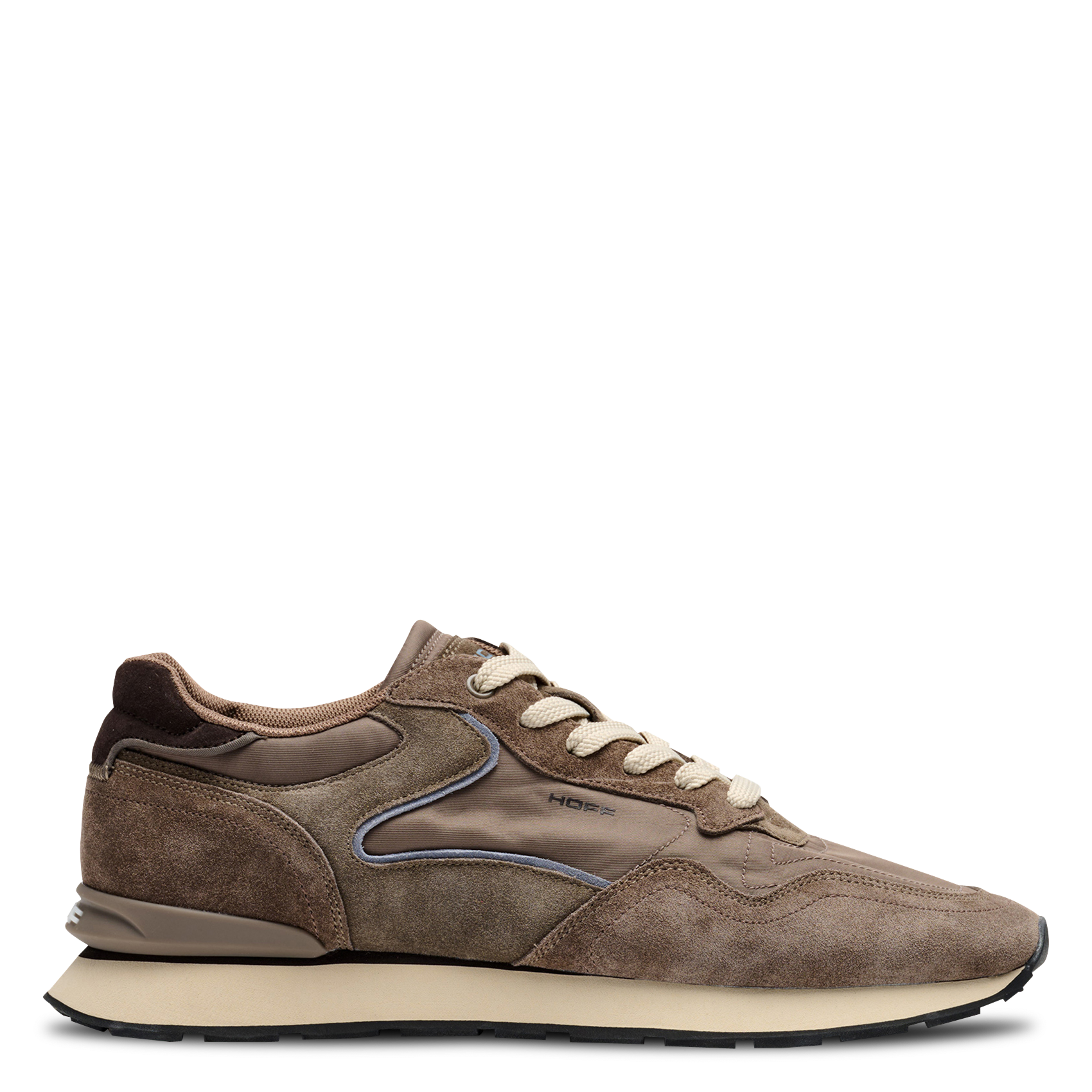 Niedrige Sneaker aus Leder-Mix HOFF Braun