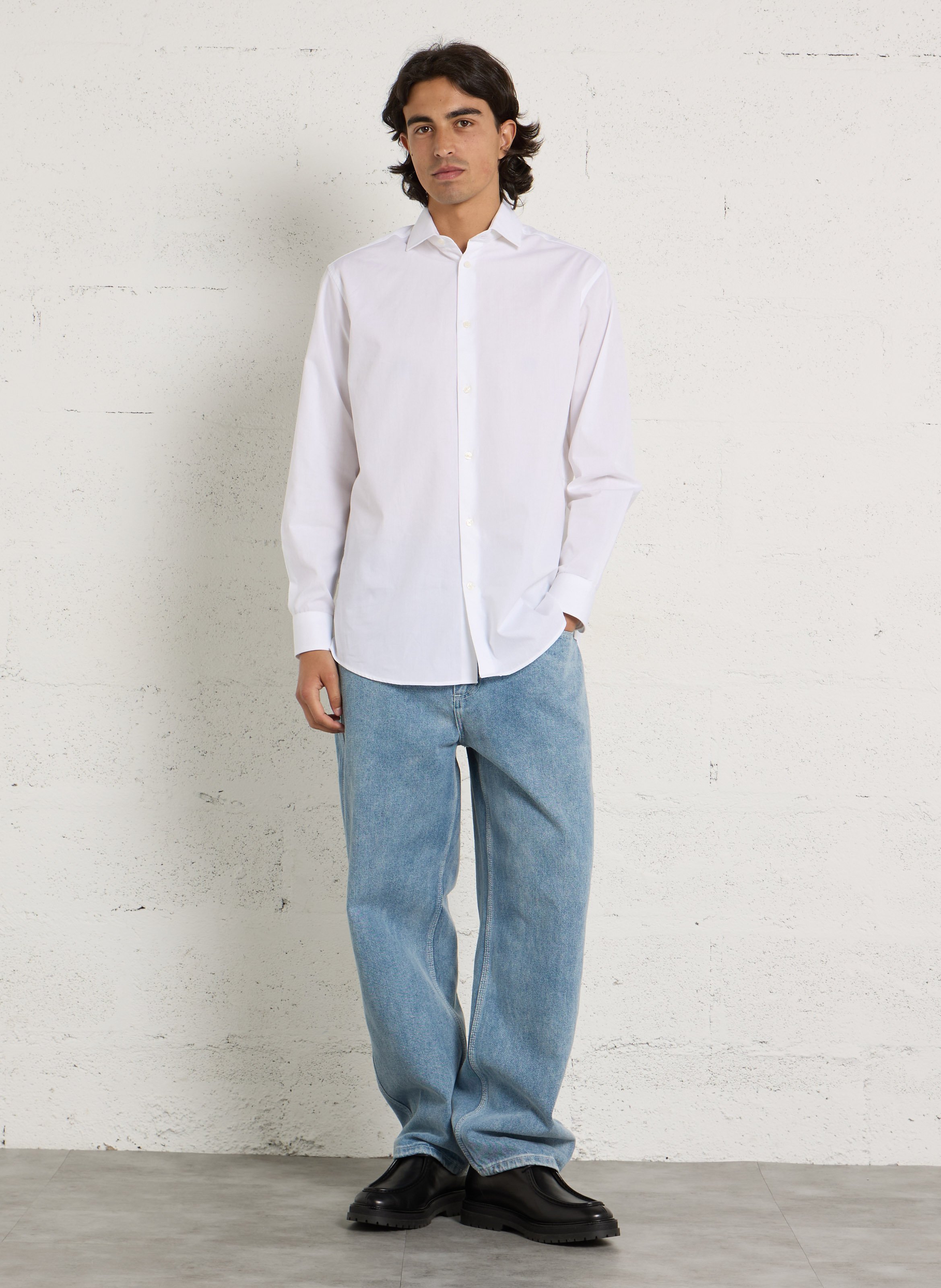 Colonel plain shirt AU PRINTEMPS PARIS White