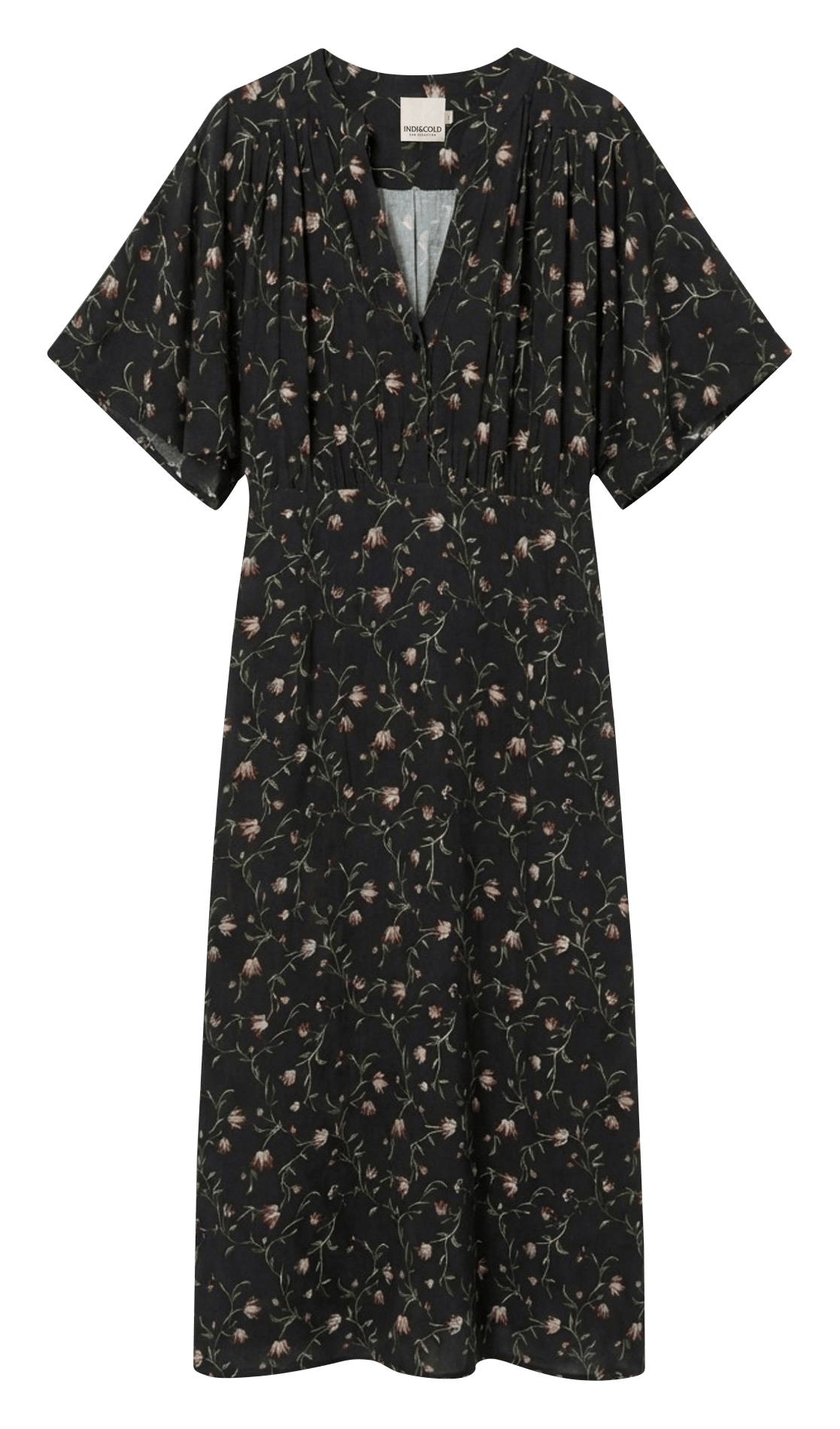 Tailliertes Midikleid INDI & COLD Blau