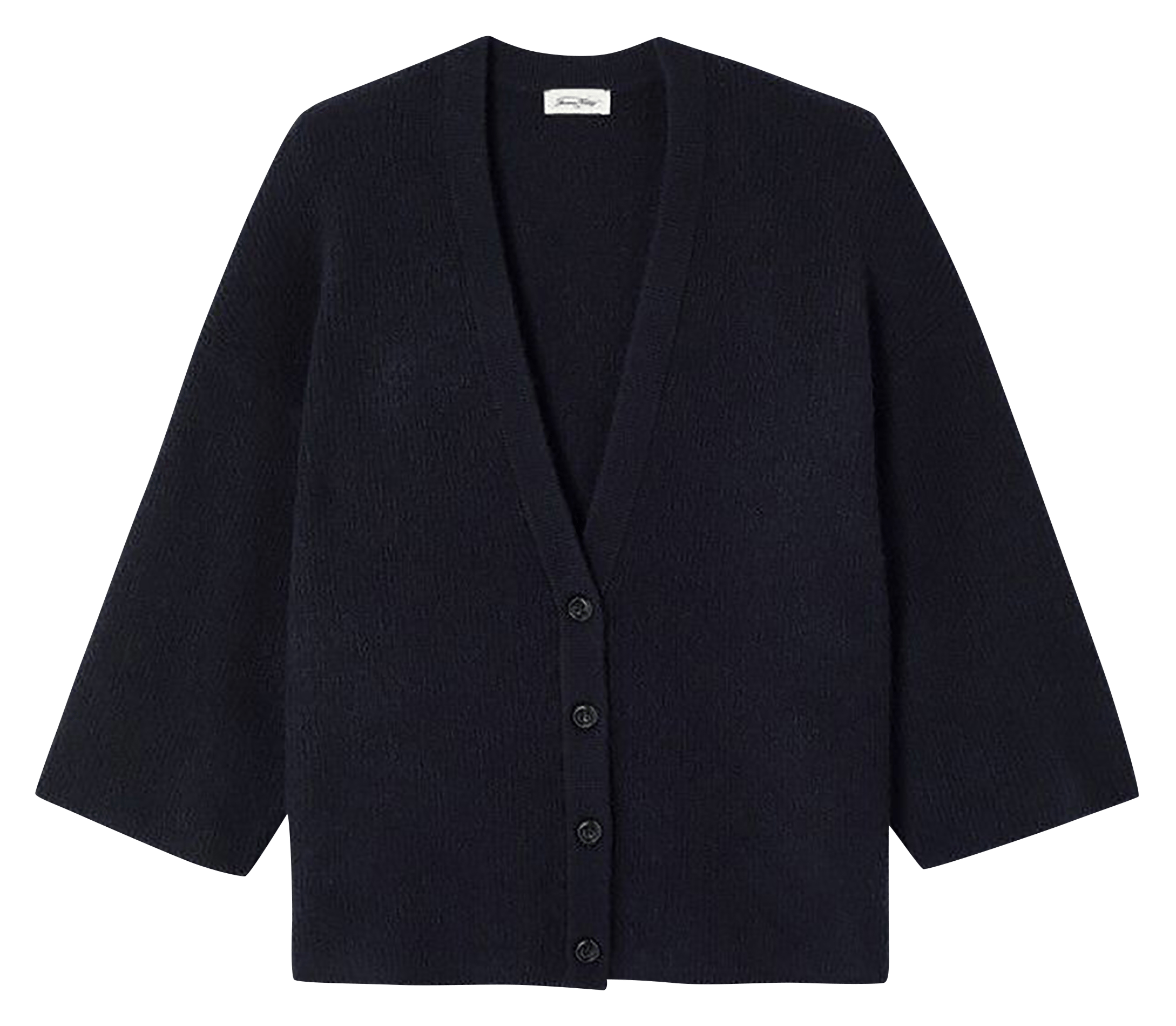 Oversize Rundhalsausschnitt-Strickweste AMERICAN VINTAGE