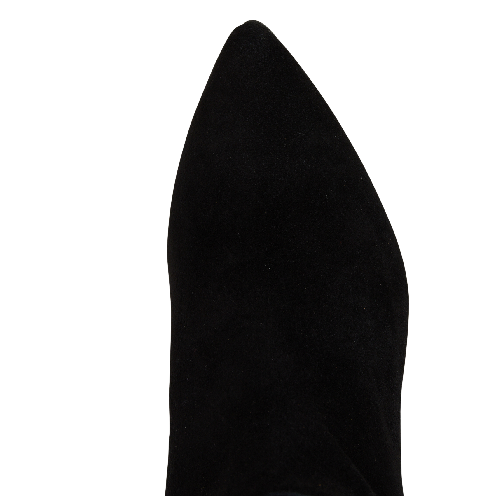 Bottes bout pointu en cuir velours MAISON 123 Noir