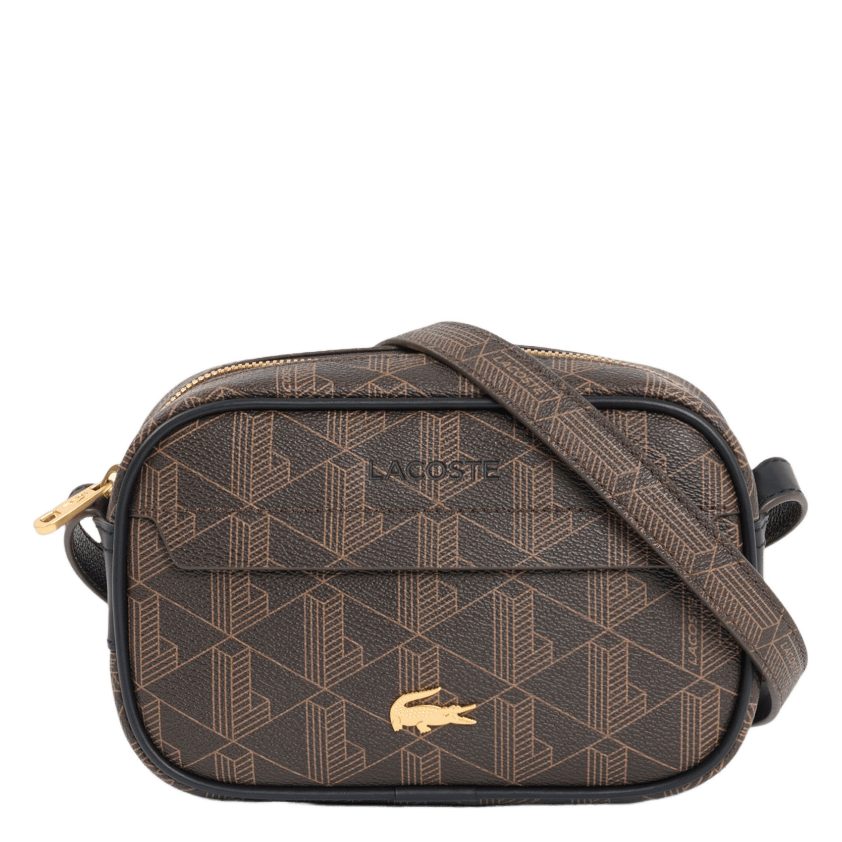 Bedruckte Umhängetasche The Blend LACOSTE Braun
