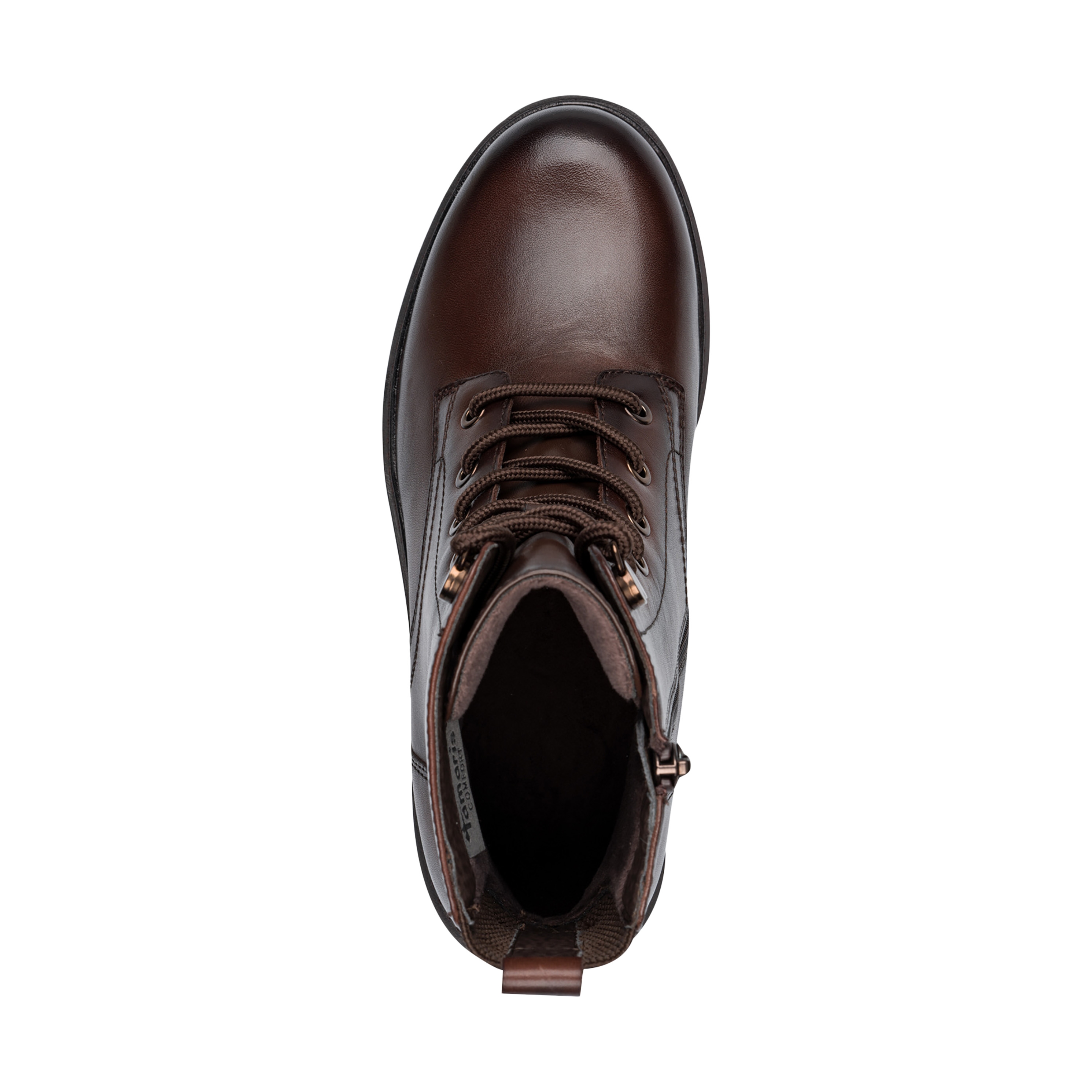 Comfort leather ankle boots TAMARIS Brown