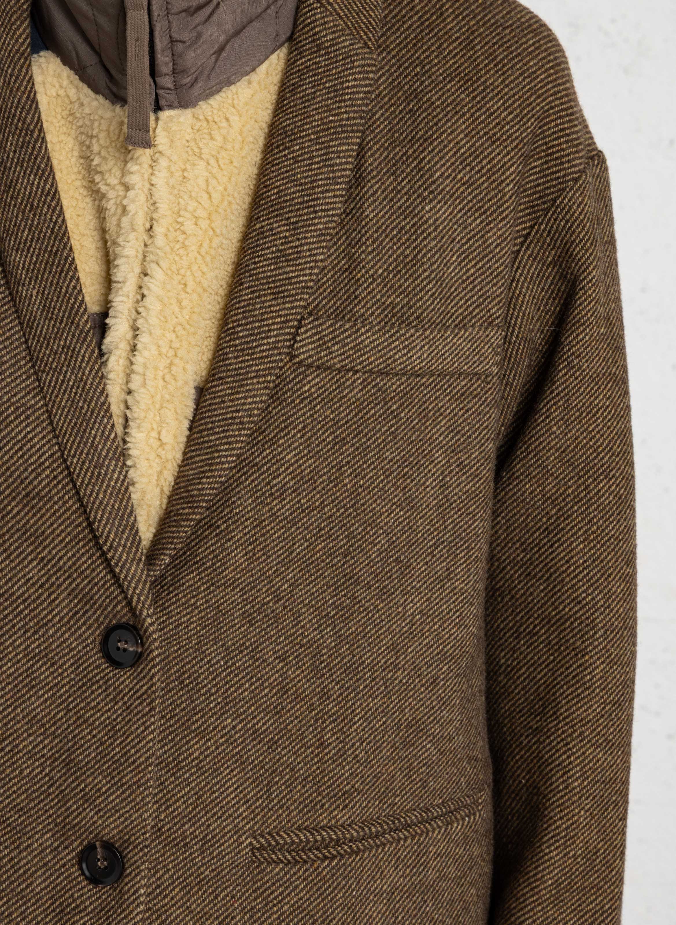 Gerade geschnittener Blazer in Fischgrät-Webstruktur LA PETITE ETOILE Braun