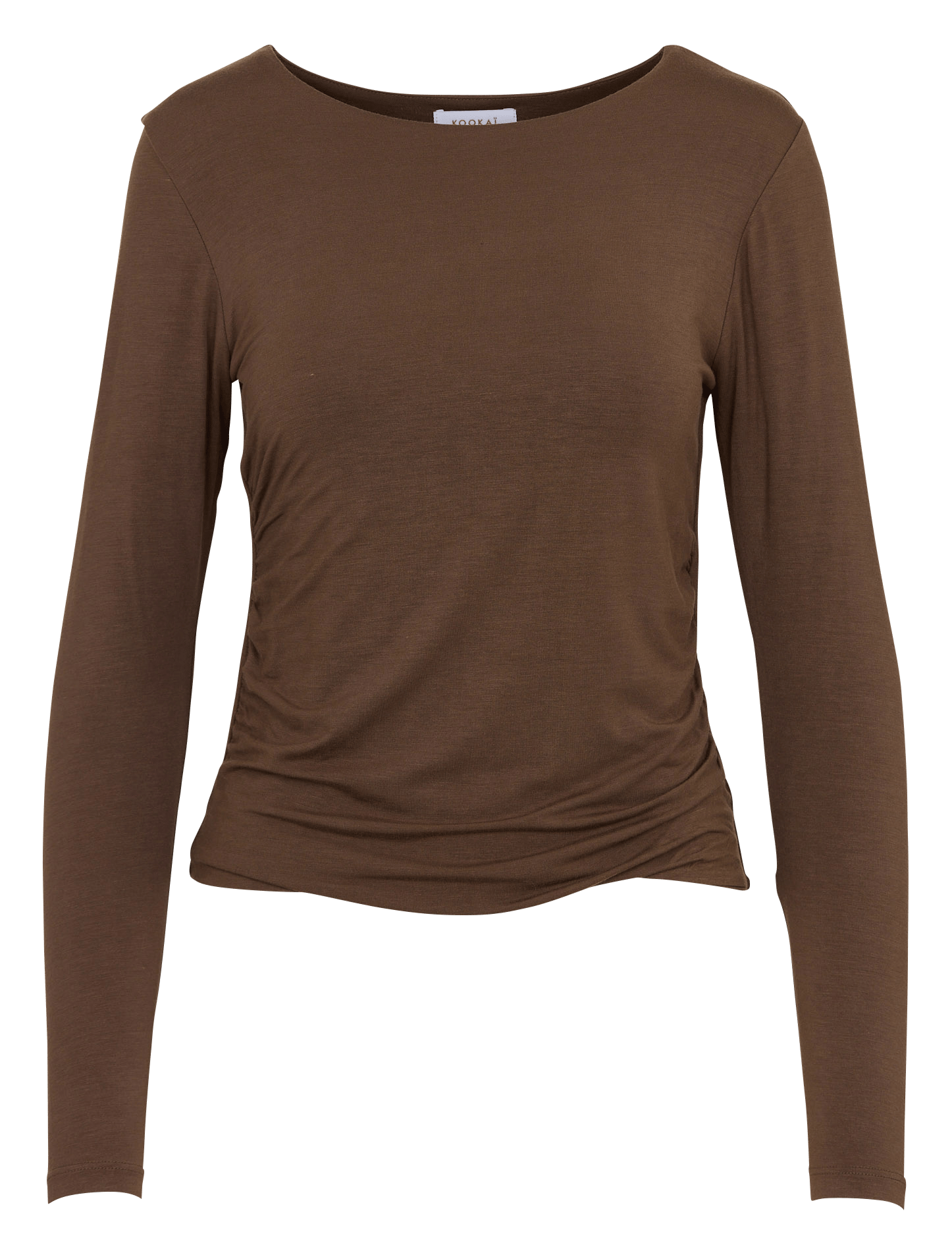Einfarbiges Langarm-Top KOOKAI Khaki
