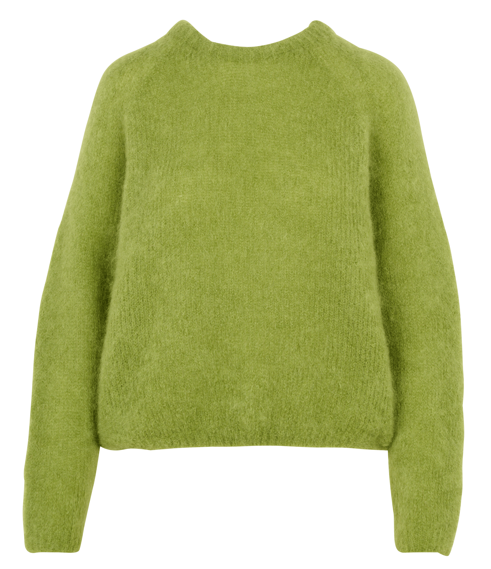 Round-neck wool-blend straight-cut sweater KOOKAI Green