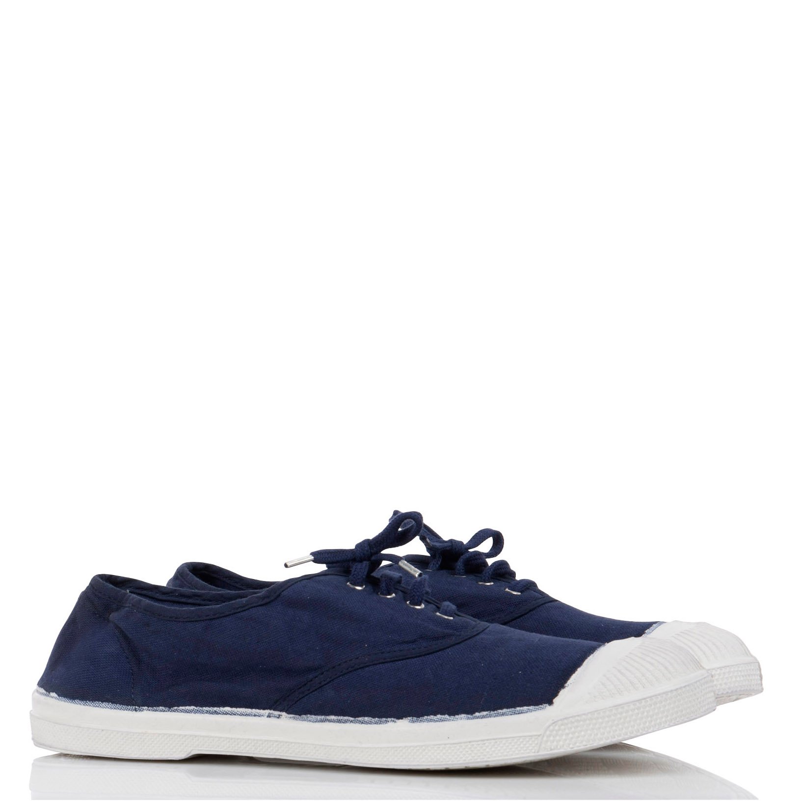 Tennis à lacets en toile de coton BENSIMON Bleu